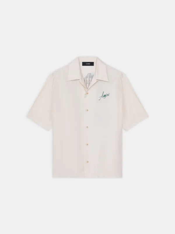 AMIRI HOTEL BOWLING SHIRT - ALABASTER sold by AMIRI