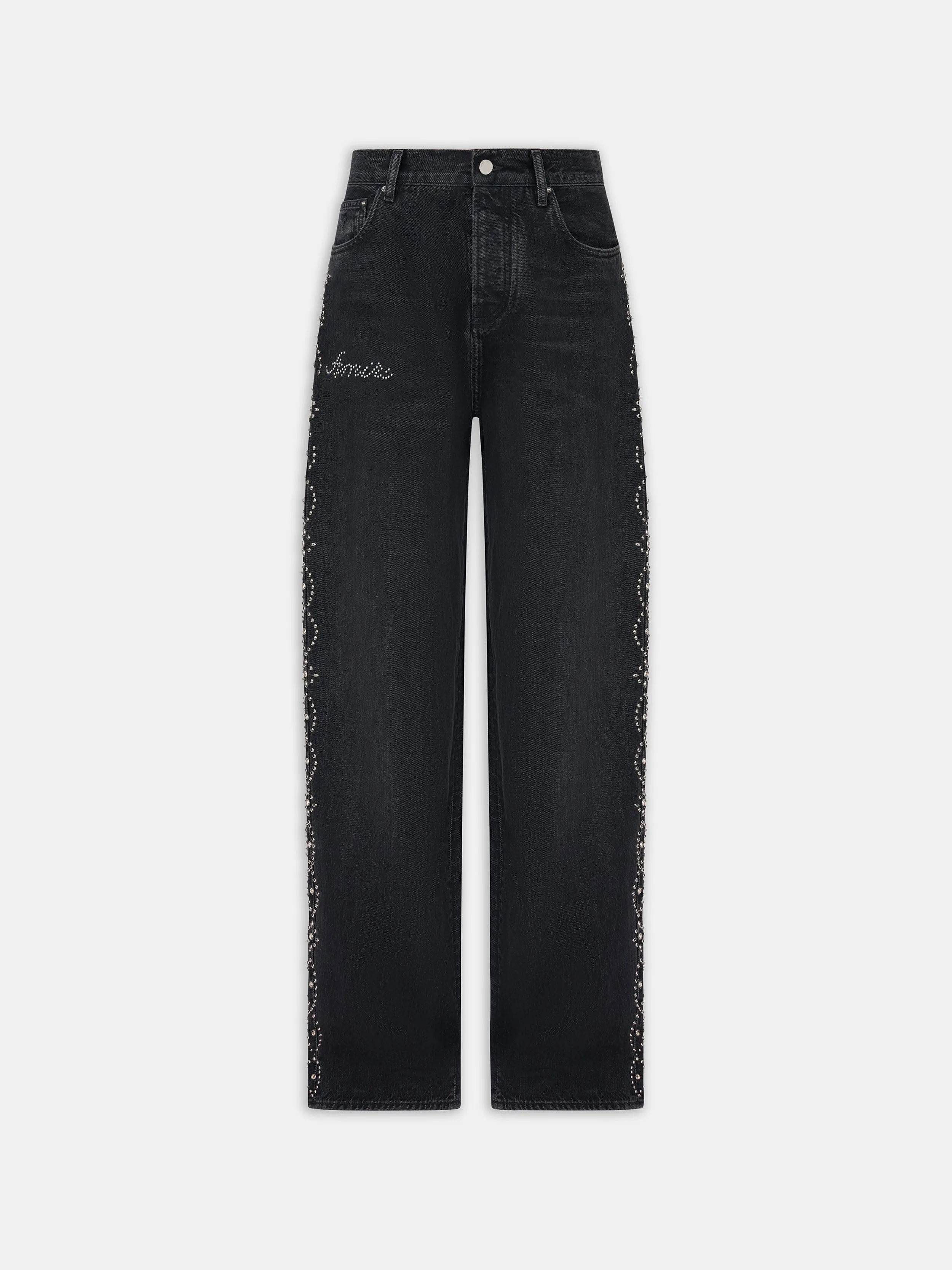 WOMEN - WOMEN'S STUD BAGGY JEAN - Retro Black sold by AMIRI