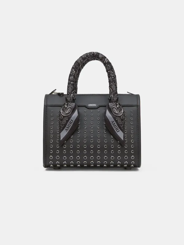 WOMEN - WOMEN'S MICRO TRIANGLE STUD BAG - Black sold by AMIRI