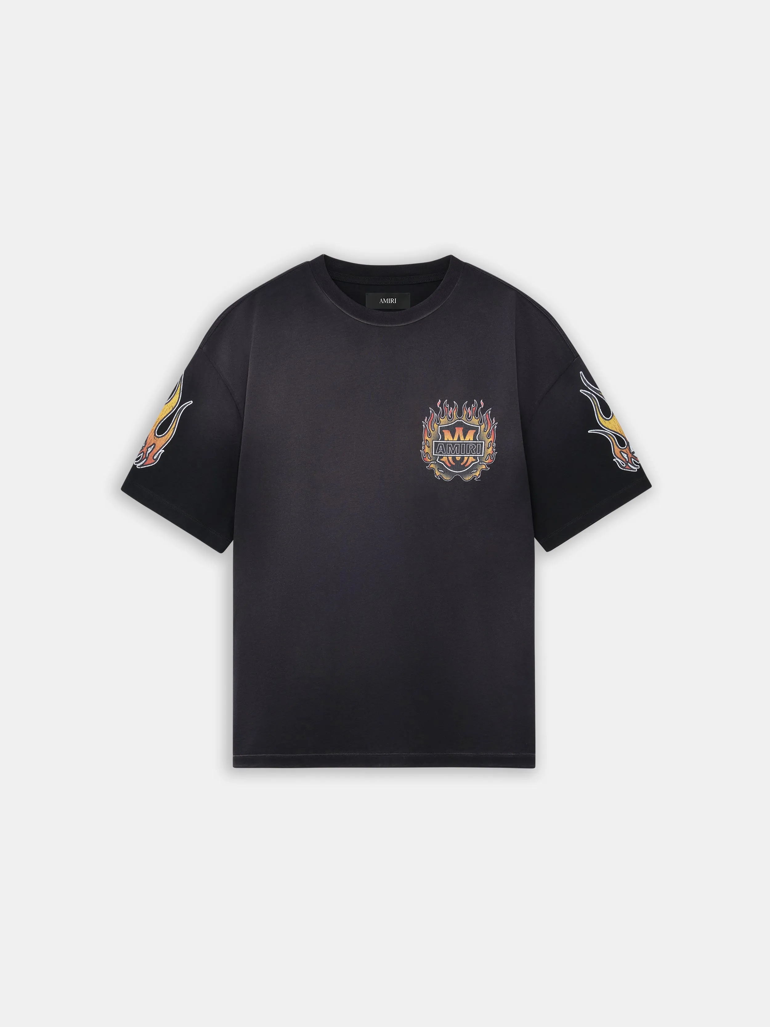 MA FLAMES OVERSIZED TEE - Black sold by AMIRI