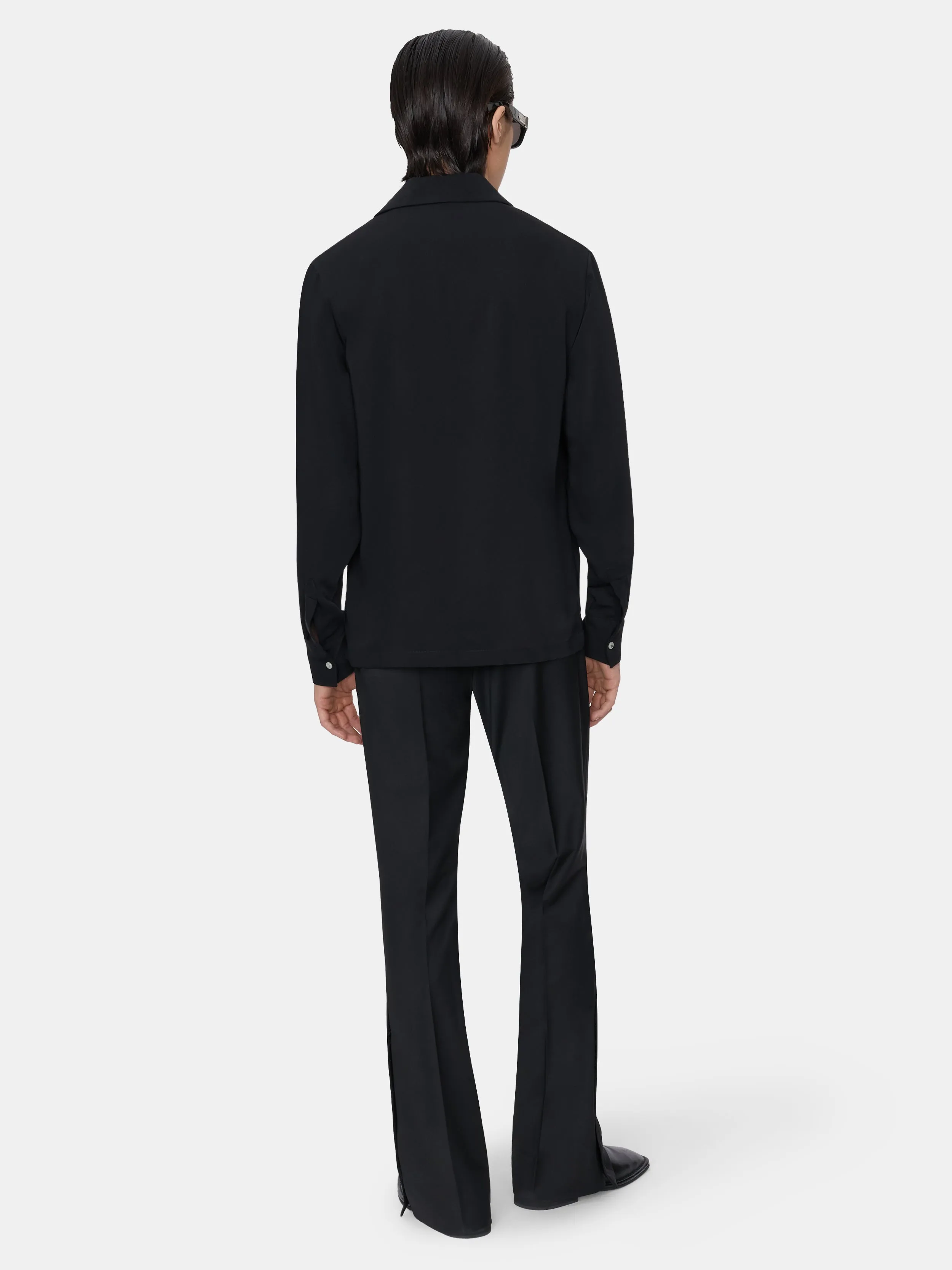 ROUND POCKET DRESS SHIRT - Black sold by AMIRI product image thumbnail 4
