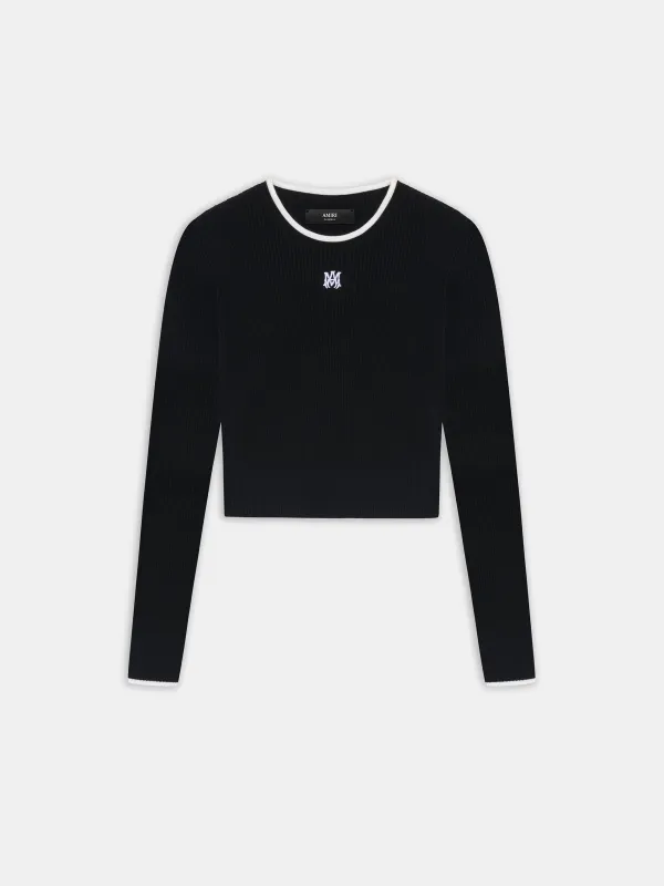 WOMEN - WOMEN'S MA LONG SLEEVE TEE - Black sold by AMIRI
