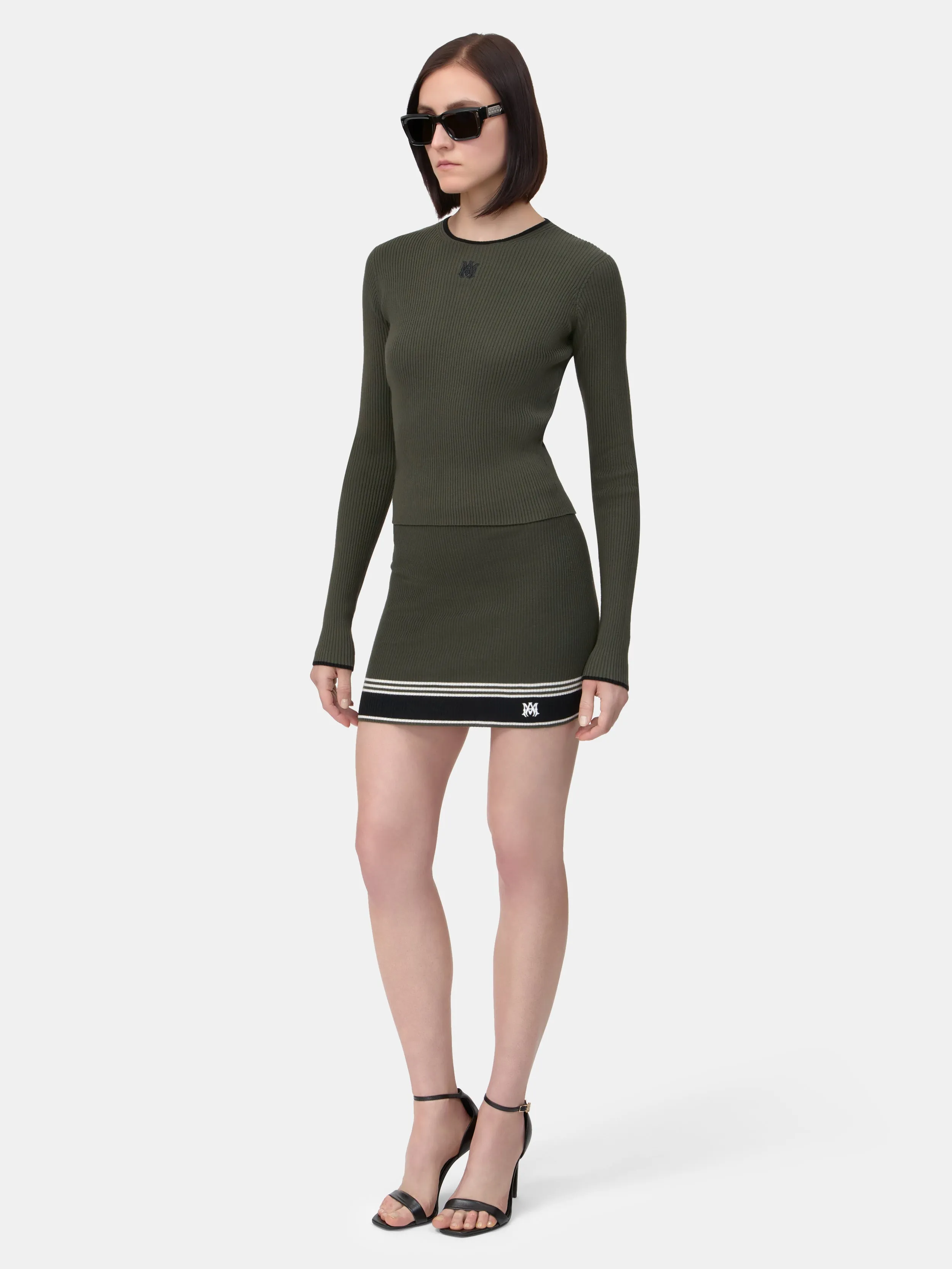 WOMEN - WOMEN'S MA LONG SLEEVE TEE - Dark Sage sold by AMIRI product image thumbnail 3