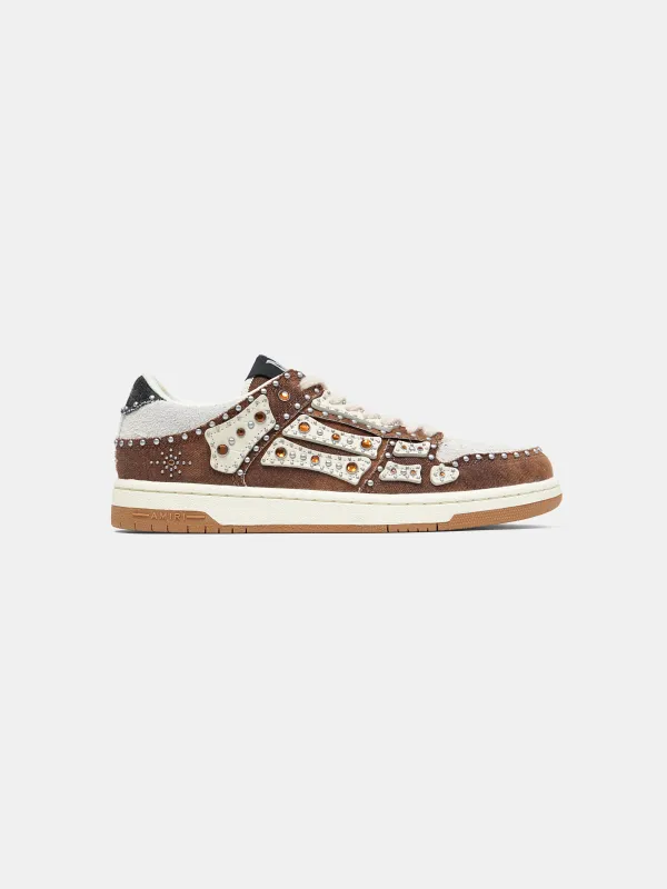 STUD SKEL TOP LOW - Dark Brown made by AMIRI