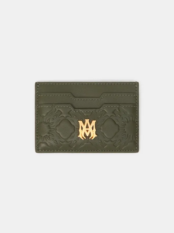 MA QUAD LEATHER CARD HOLDER - Dark Sage made by AMIRI