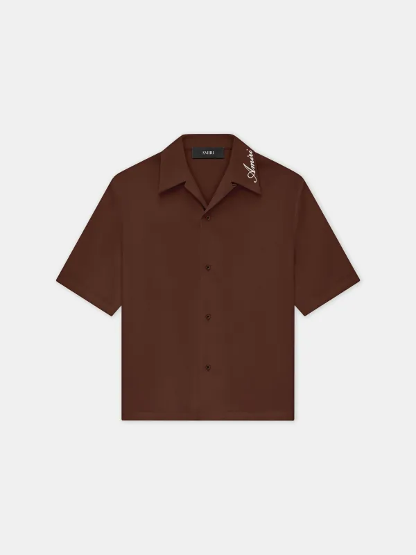 AMIRI CAMP SHIRT - Chocolate sold by AMIRI