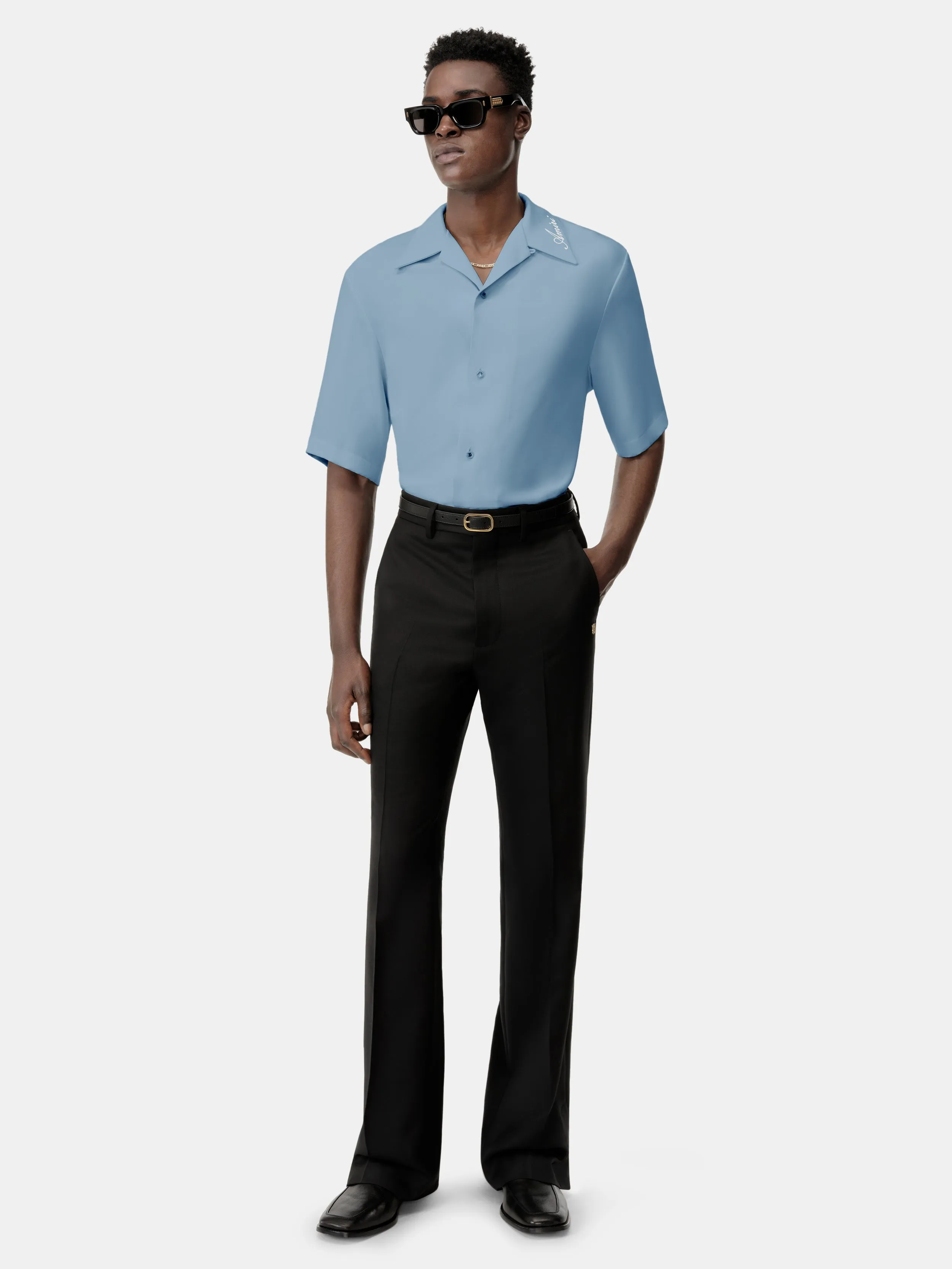 AMIRI CAMP SHIRT - Ashley Blue sold by AMIRI product image thumbnail 2