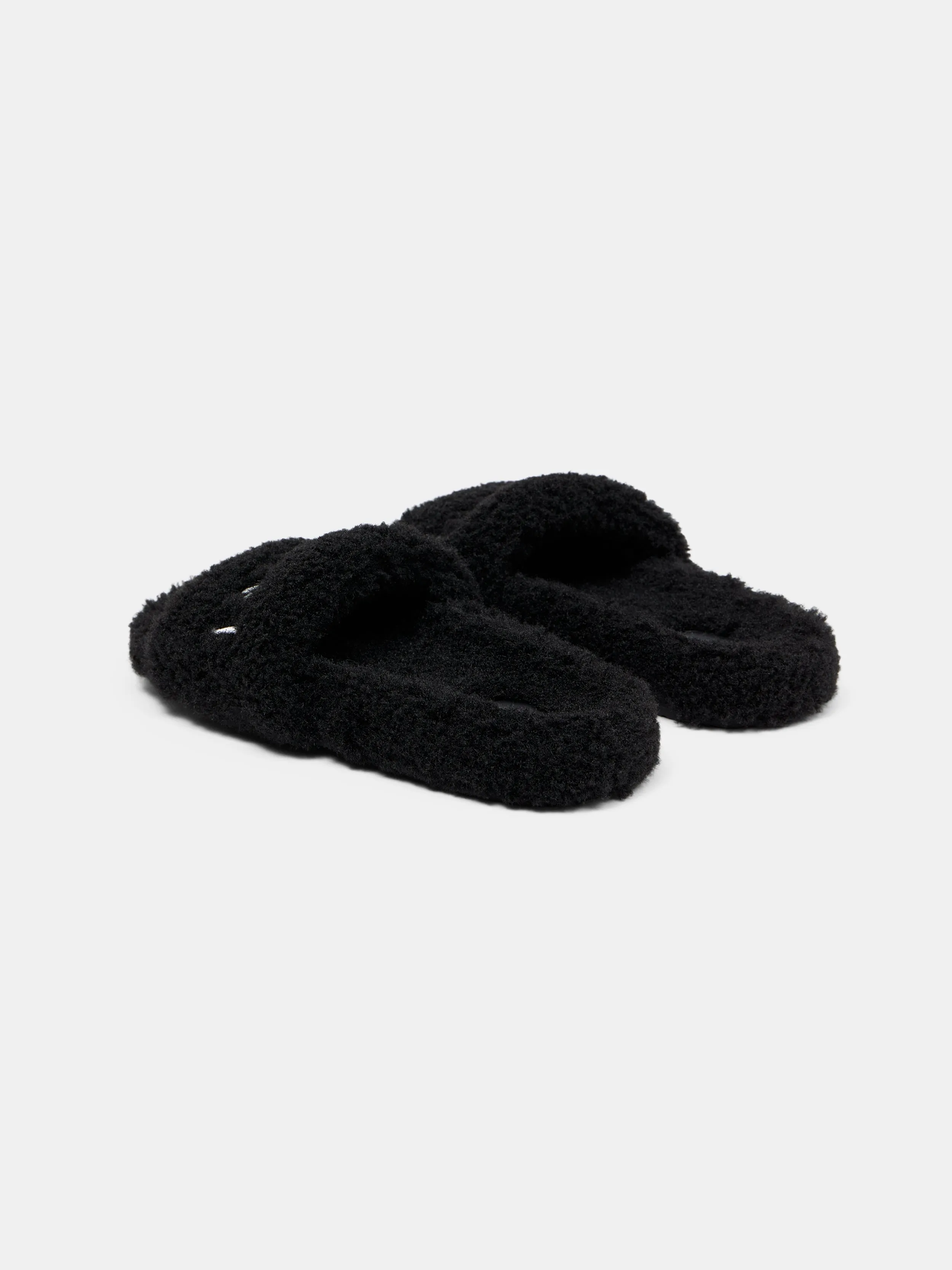 WOMEN - WOMEN'S AMIRI SHEARLING SLIDE - Black sold by AMIRI product image thumbnail 4