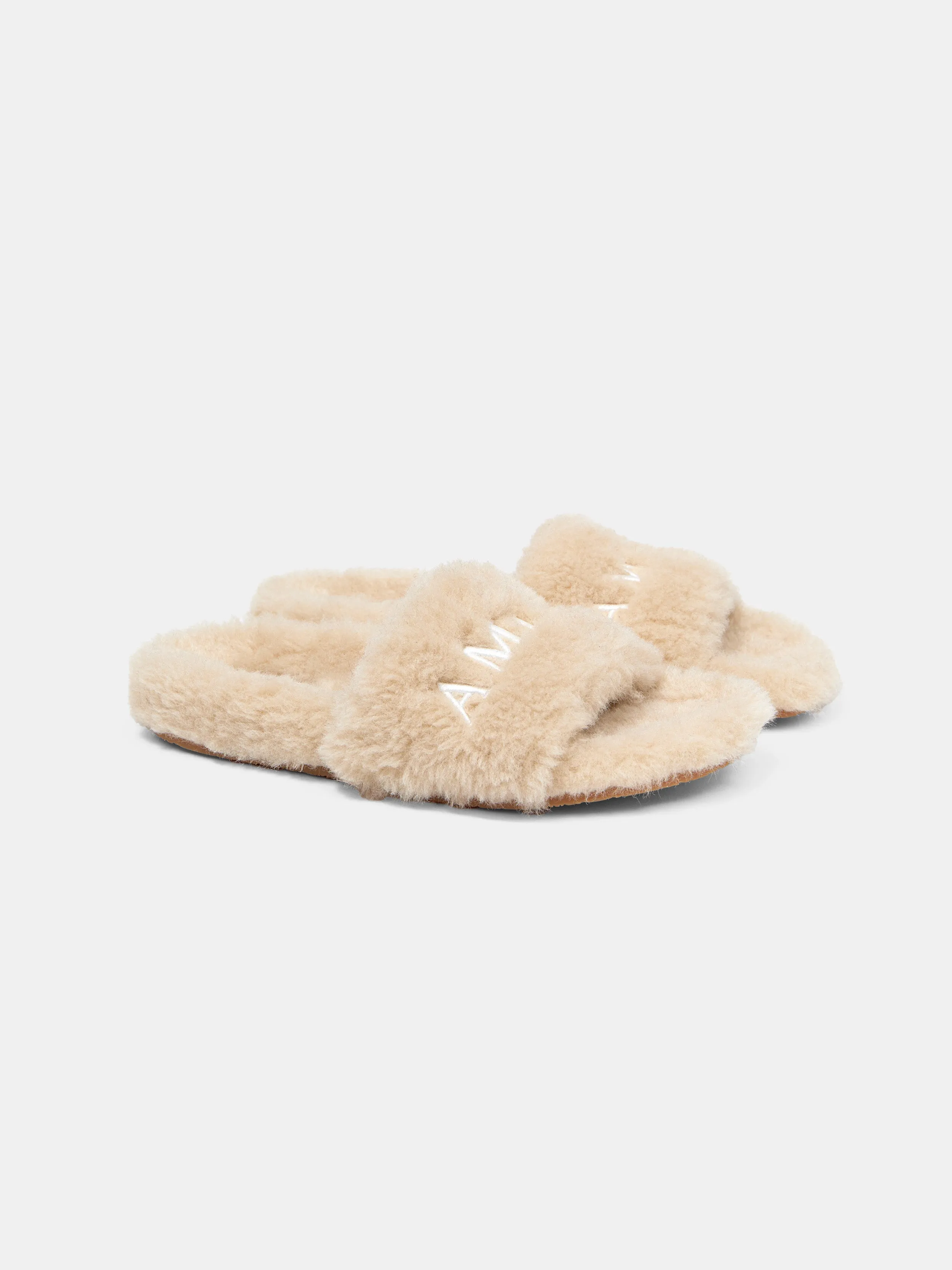 WOMEN - WOMEN'S AMIRI SHEARLING SLIDE - Natural sold by AMIRI product image thumbnail 2