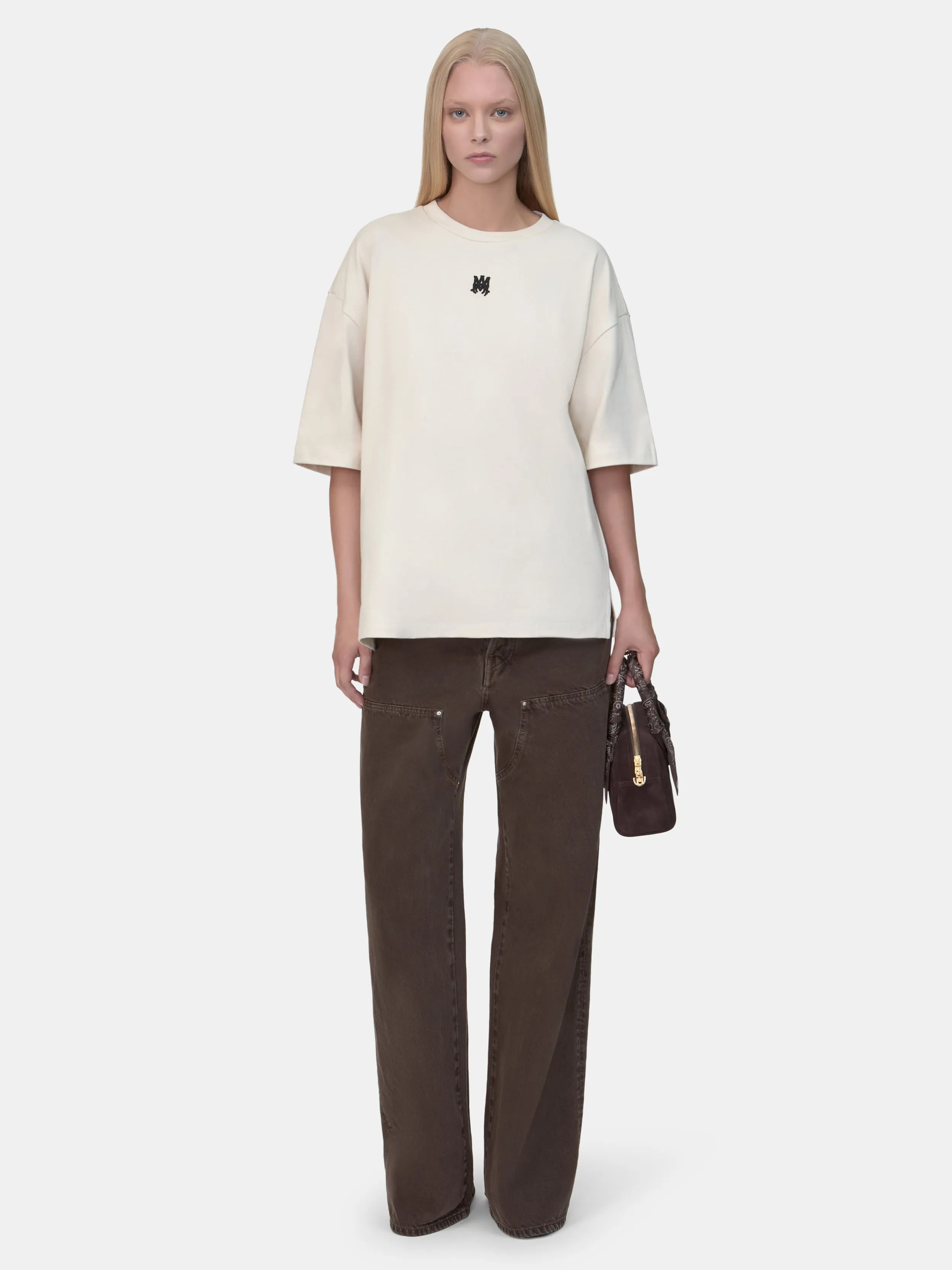 WOMEN - WOMEN'S MA DROP SHOULDER TEE - Cream sold by AMIRI product image thumbnail 2