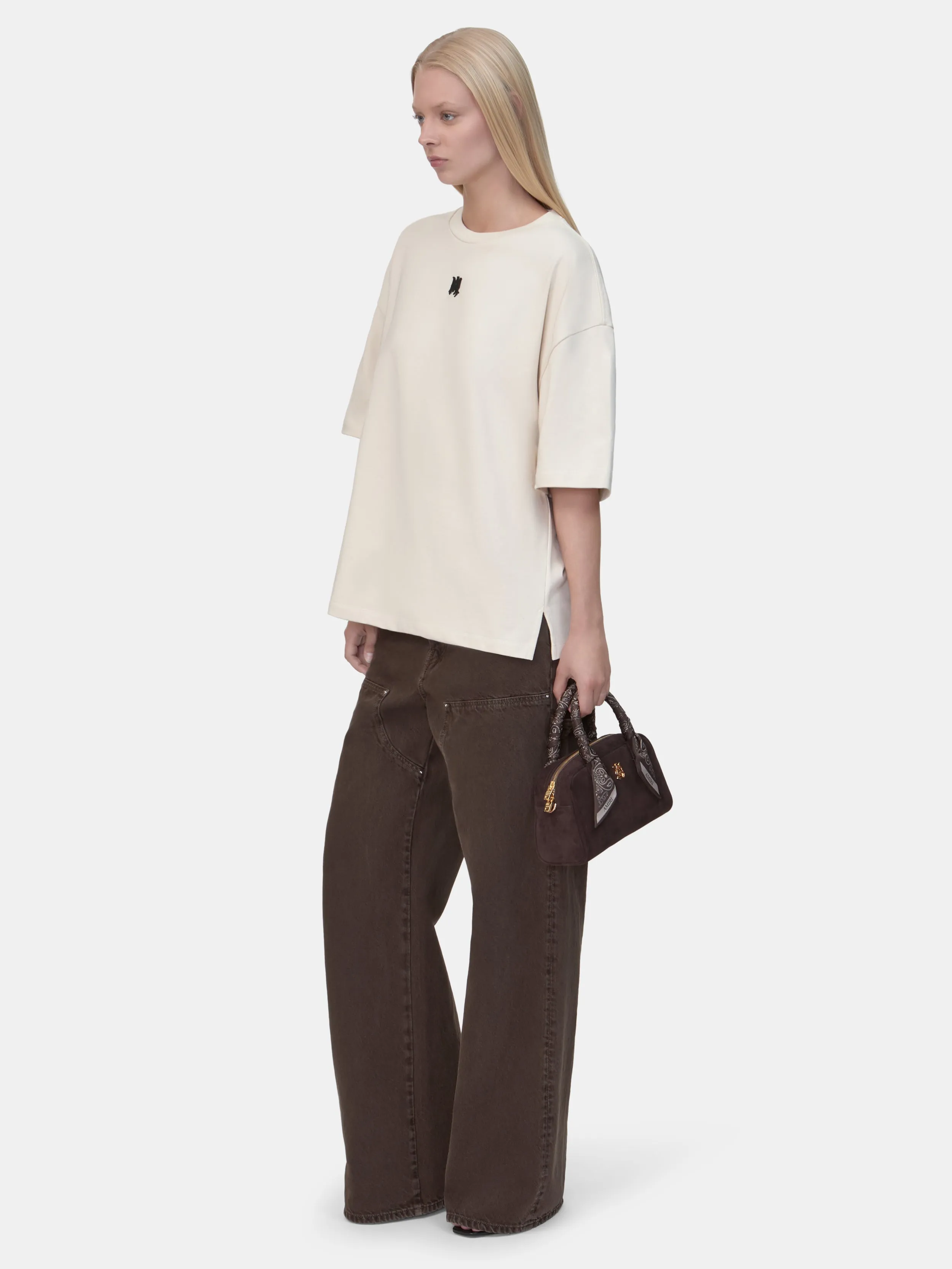 WOMEN - WOMEN'S MA DROP SHOULDER TEE - Cream sold by AMIRI product image thumbnail 3