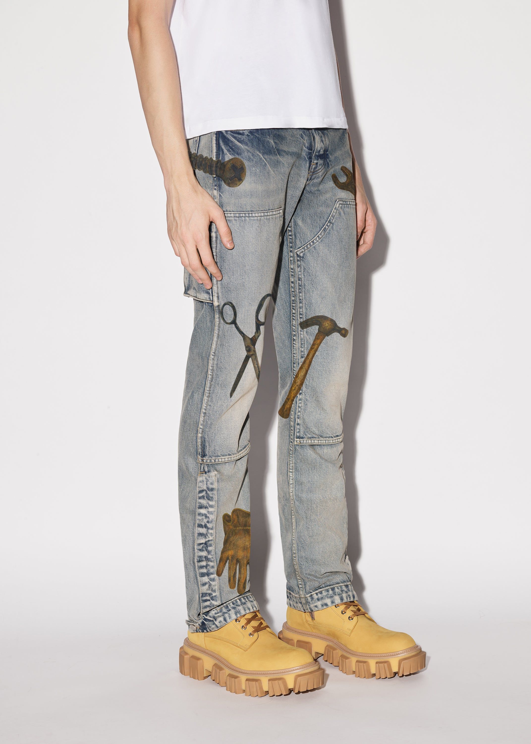 RHEE STUDIO CARPENTER PANT - CLAY INDIGO sold by AMIRI product image thumbnail 3