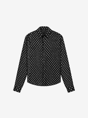 MICRO PLAYBOY LONG SLEEVE SHIRT - BLACK sold by AMIRI