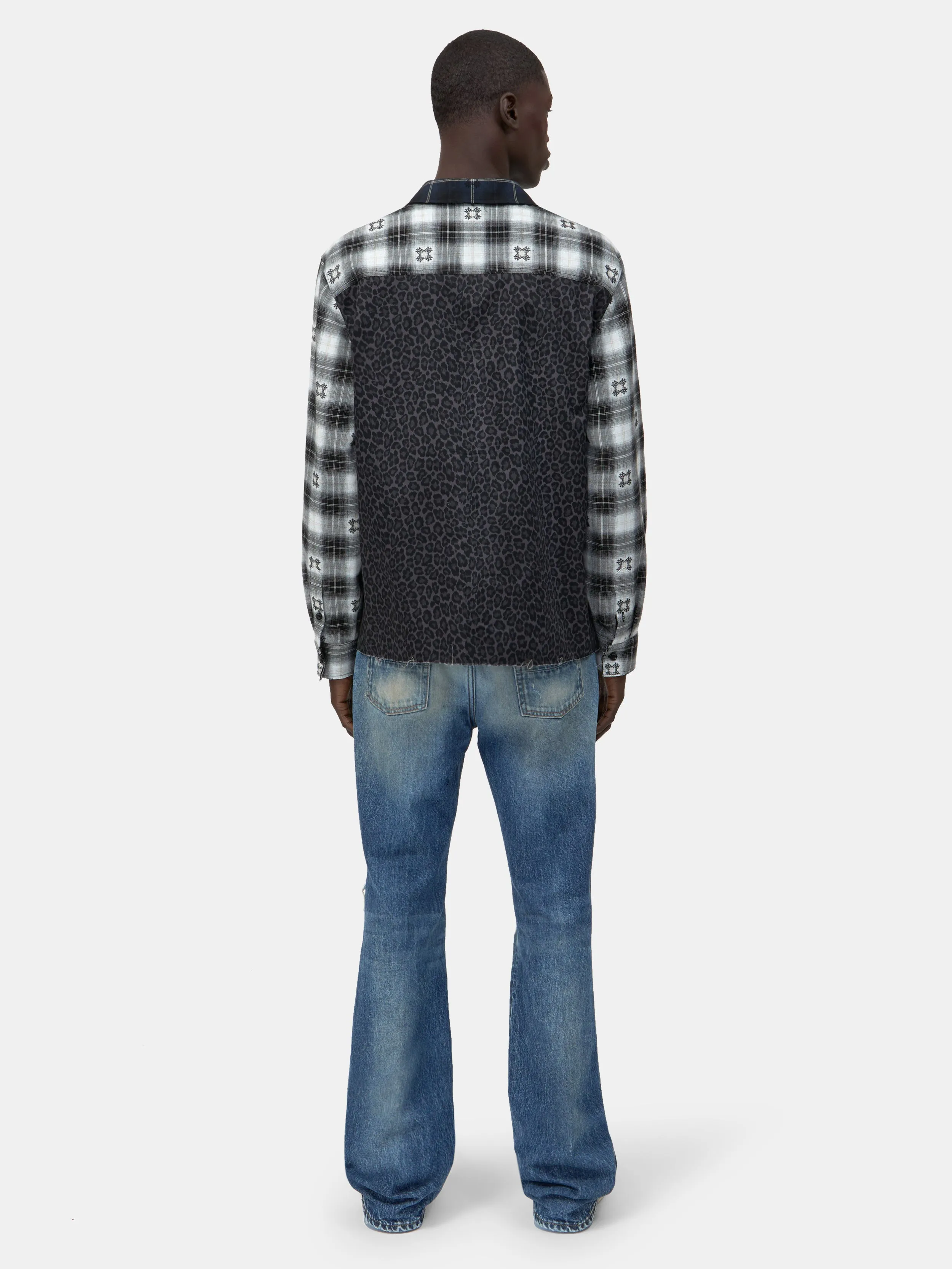 SPLICED MA QUAD FLANNEL - Midnight Blue sold by AMIRI product image thumbnail 4