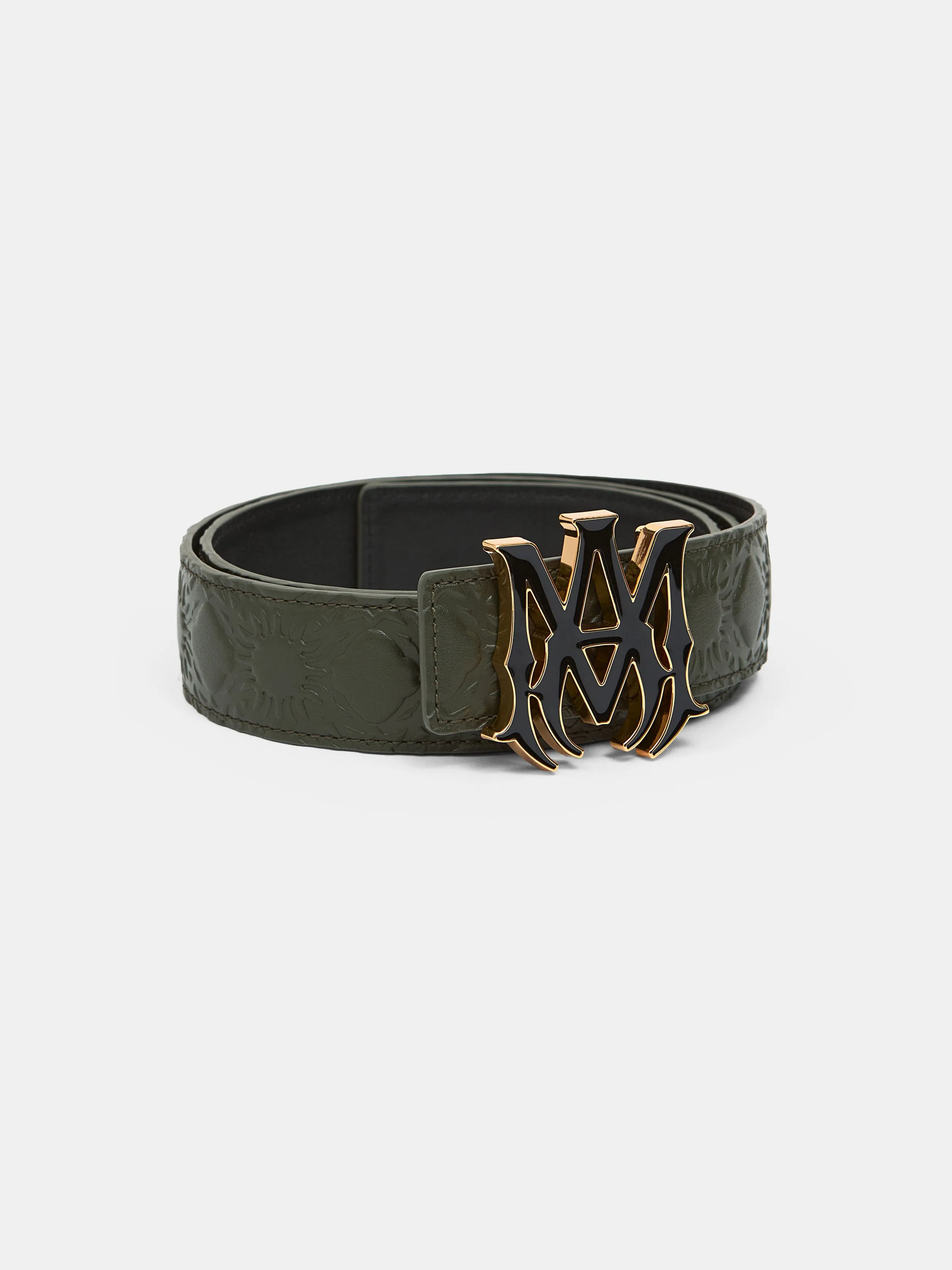 MA QUAD LEATHER 4CM BELT - Dark Sage sold by AMIRI product image thumbnail 3