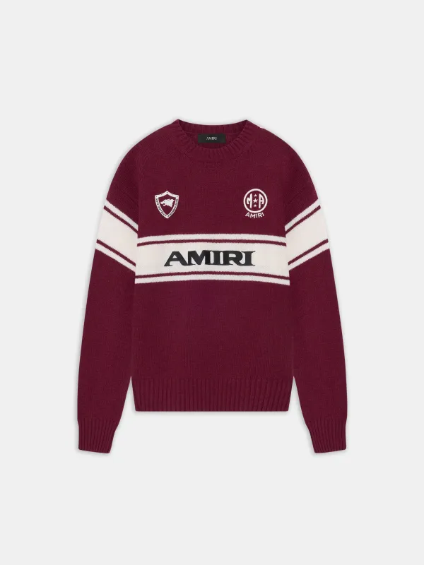 AMIRI SPORT SWEATER - Aged Port sold by AMIRI