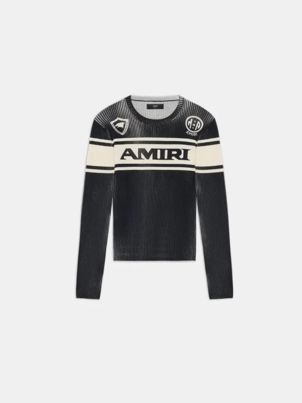 WOMEN - WOMEN'S AMIRI SPORT LONG SLEEVE TEE - Black sold by AMIRI