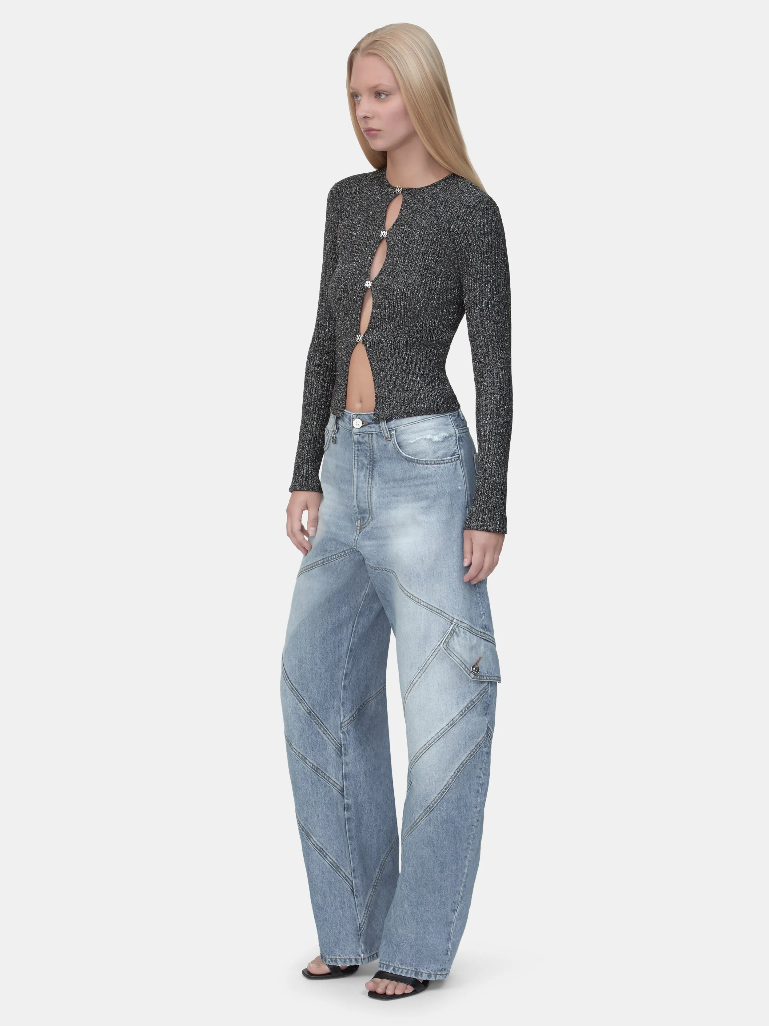 WOMEN - WOMEN'S MA HARDWARE CARDIGAN - Black sold by AMIRI product image thumbnail 3