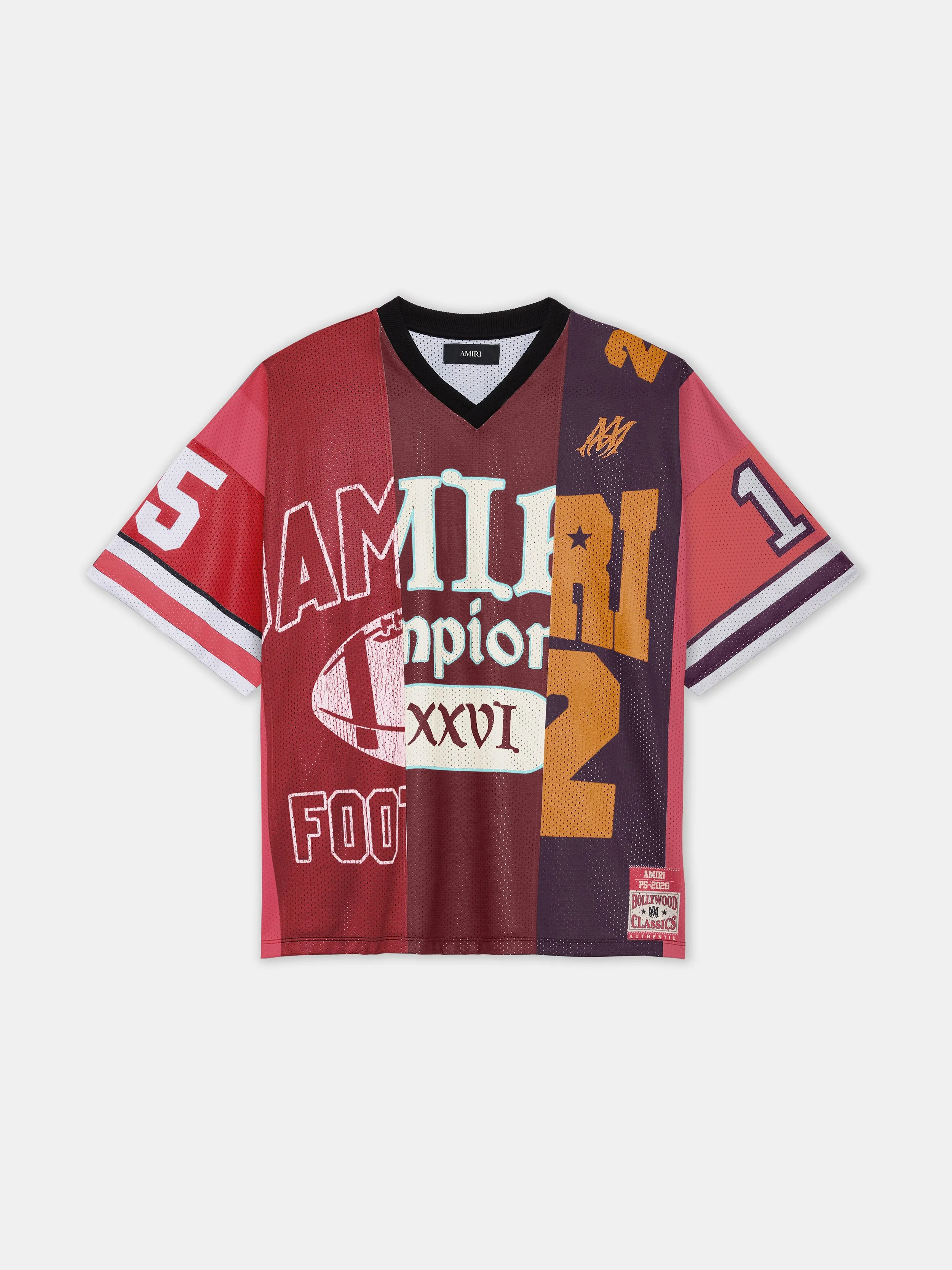 SPLICED OVERSIZED MESH TEE - Red sold by AMIRI