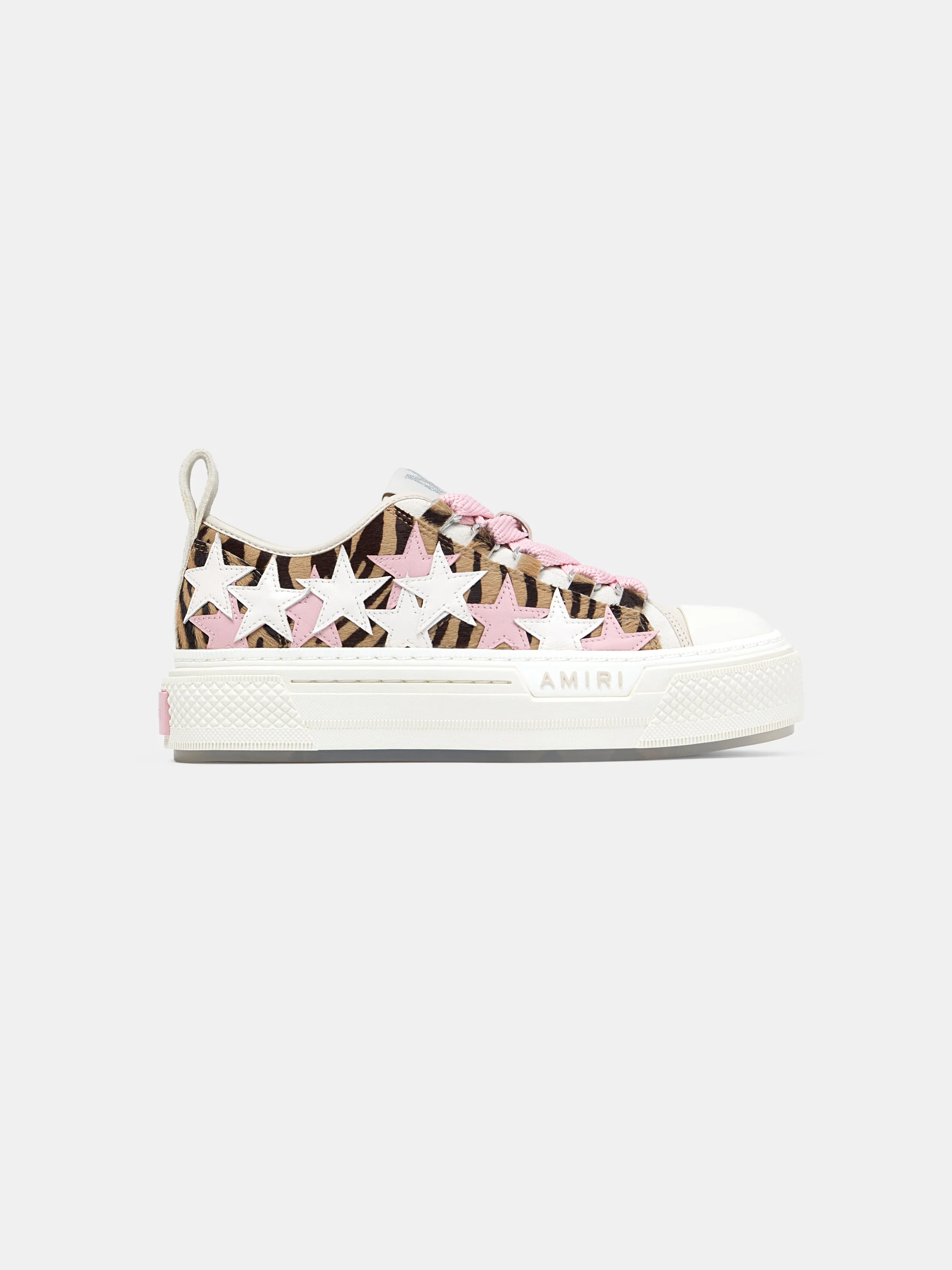 WOMEN - WOMEN'S ZEBRA STARS COURT LOW - Pink sold by AMIRI