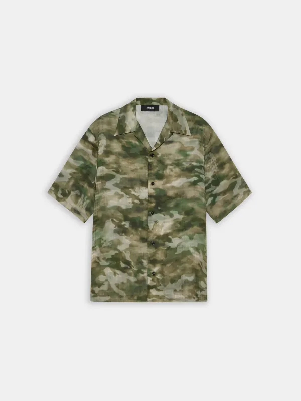 MA QUAD CAMO CAMP SHIRT - Natural sold by AMIRI