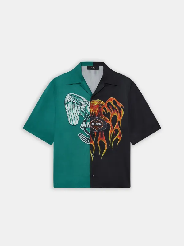 SPLICED CAMP SHIRT - Multi made by AMIRI