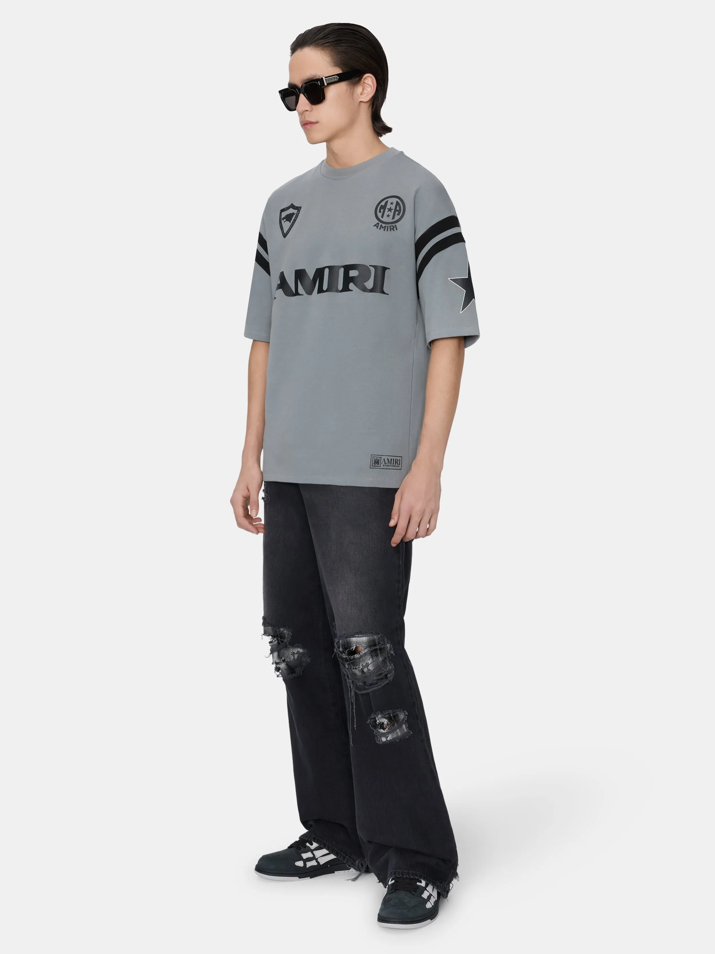 SKATE TEE AMIRI SPORT OVERSIZED TEE - STONE sold by AMIRI product image thumbnail 3