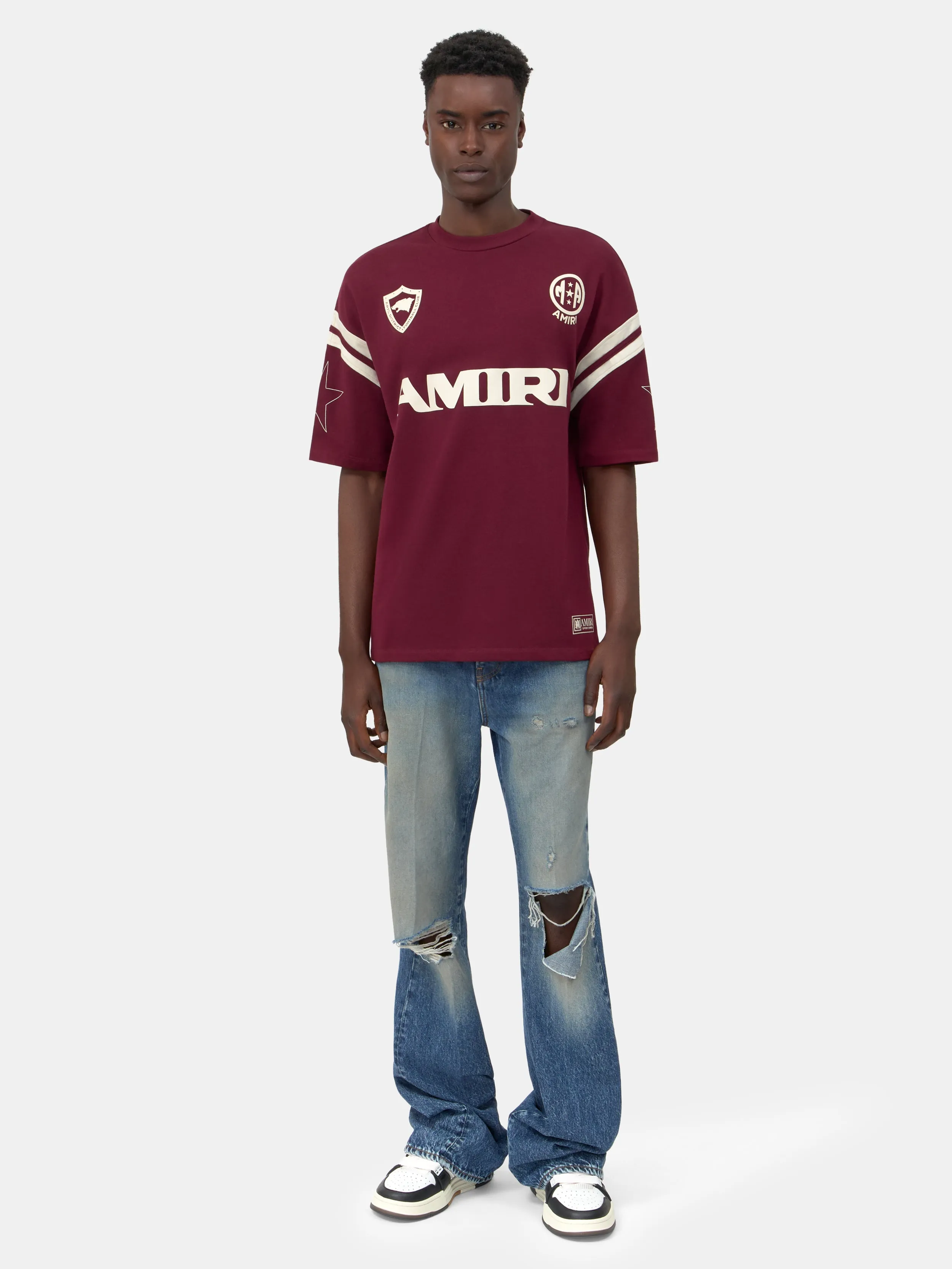 AMIRI SPORT OVERSIZED TEE - Aged Port sold by AMIRI product image thumbnail 2