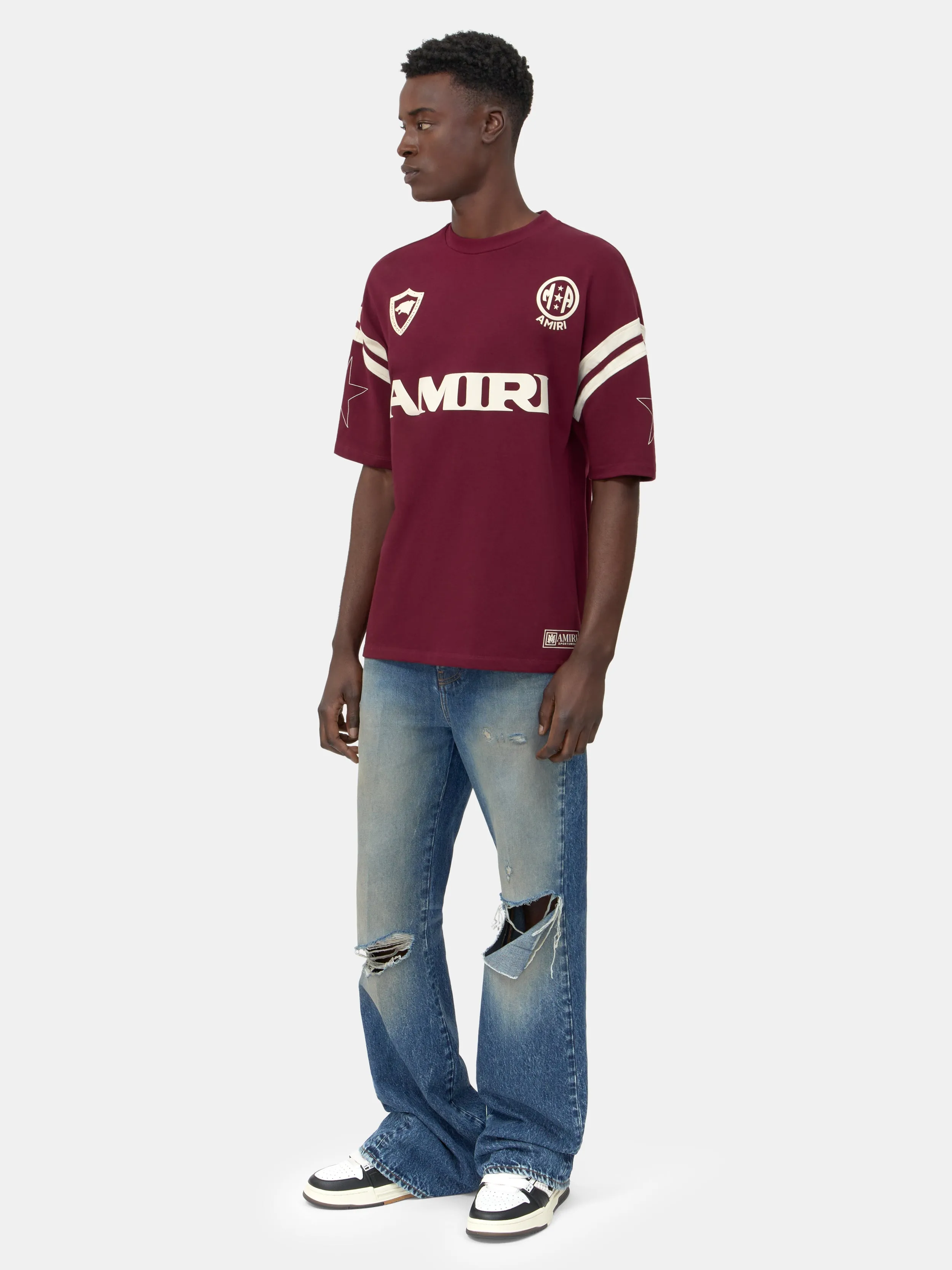 AMIRI SPORT OVERSIZED TEE - Aged Port sold by AMIRI product image thumbnail 3