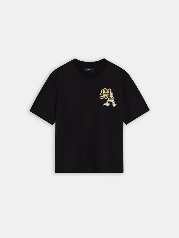 VARSITY PATCH TEE - Black sold by AMIRI