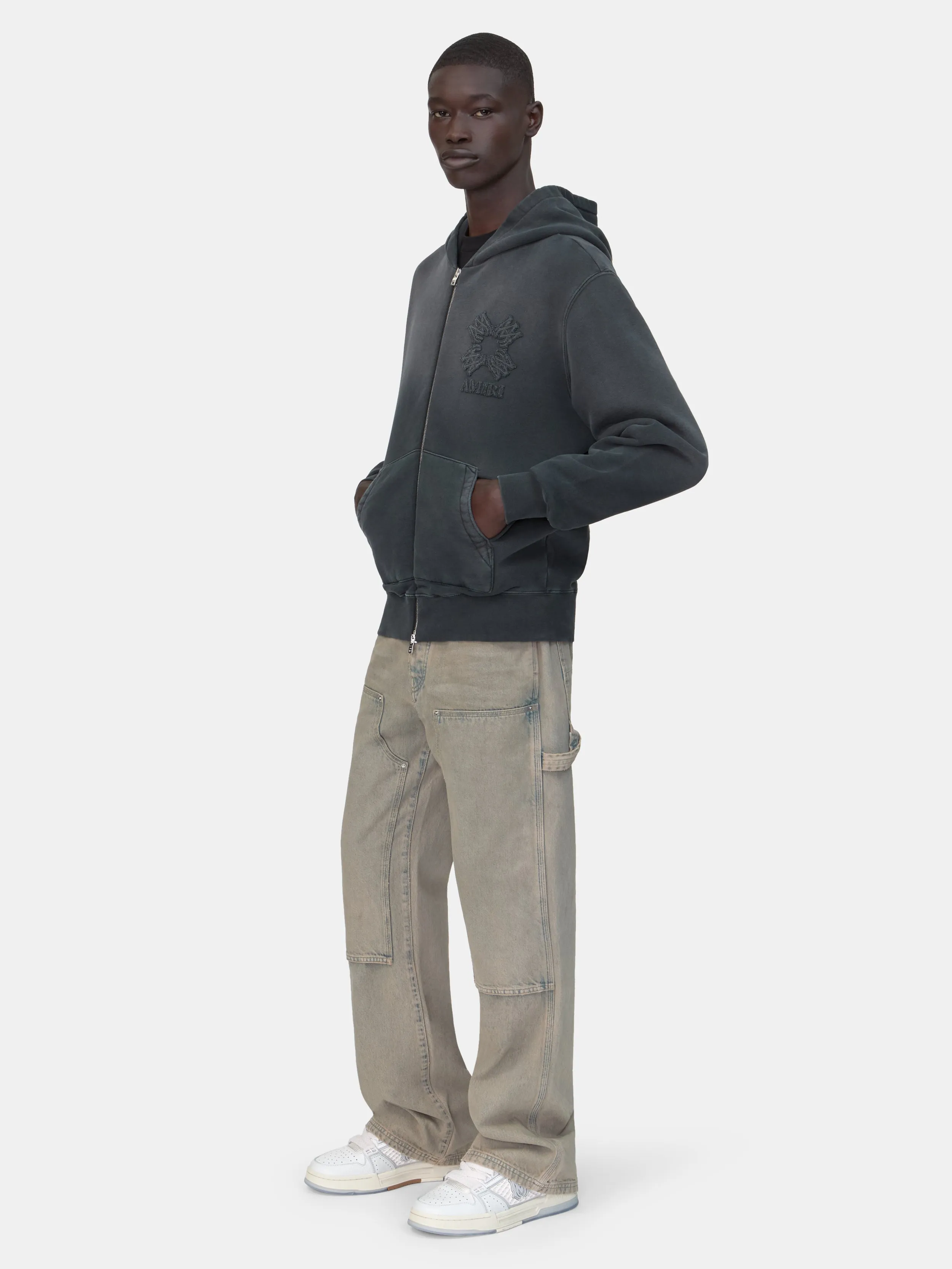 MA QUAD ZIP HOODIE - Black sold by AMIRI product image thumbnail 3