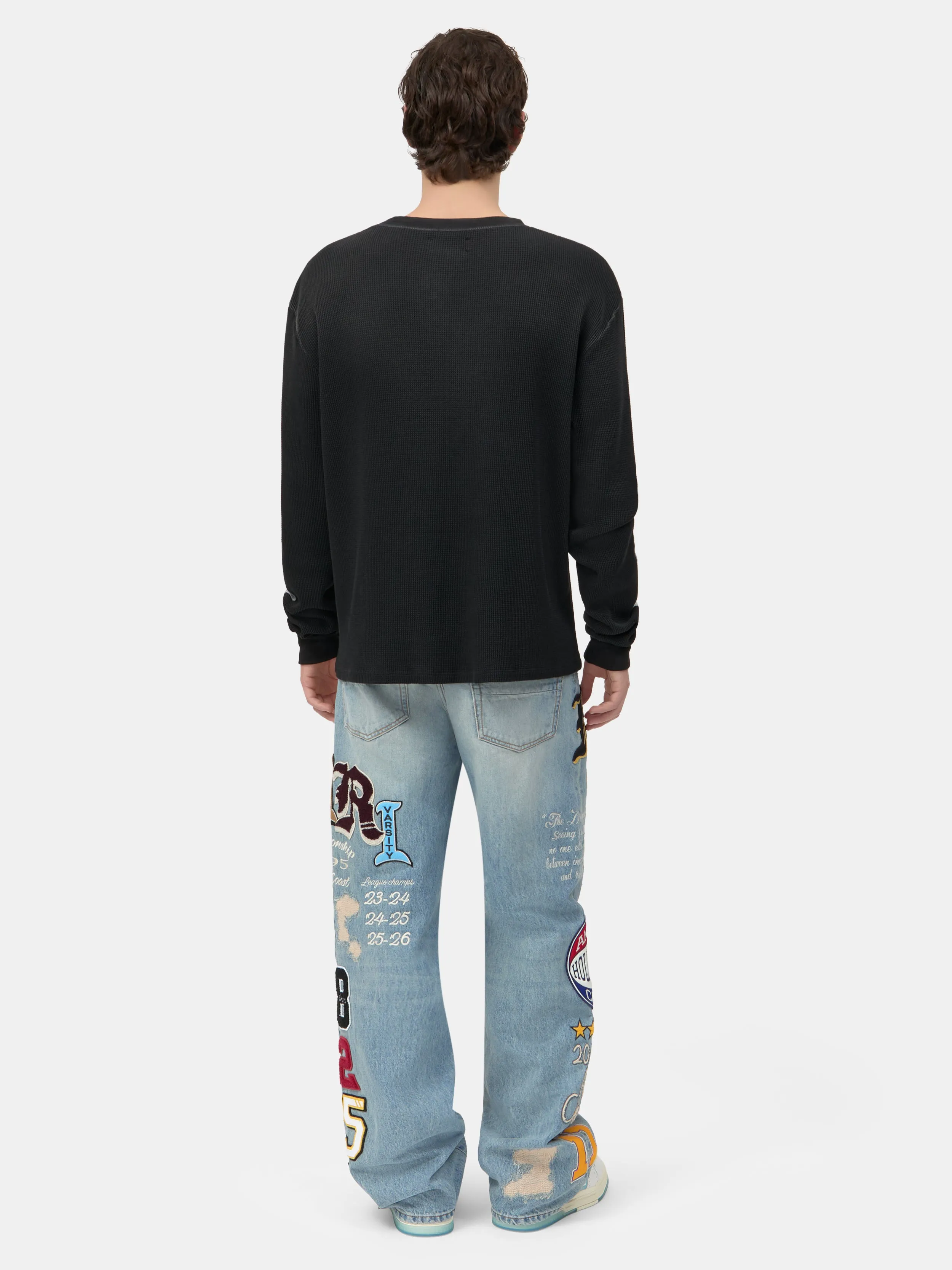 BONES LONG SLEEVE TEE - Black sold by AMIRI product image thumbnail 4