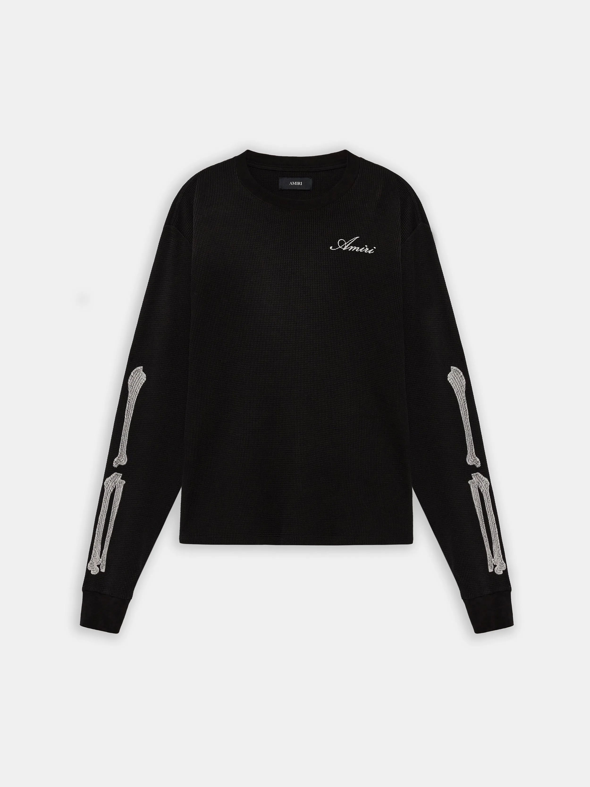 BONES LONG SLEEVE TEE - Black sold by AMIRI