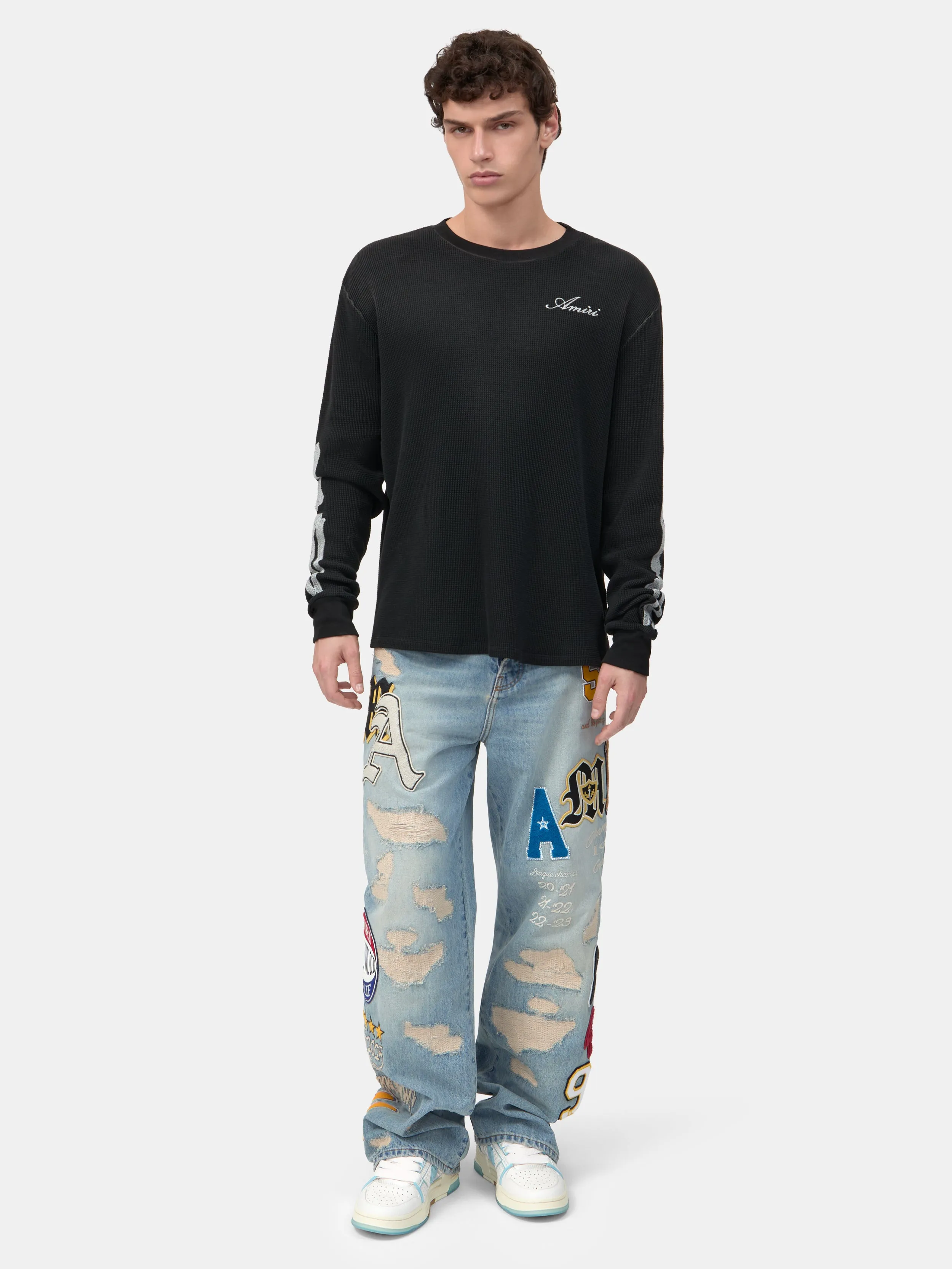 BONES LONG SLEEVE TEE - Black sold by AMIRI product image thumbnail 2