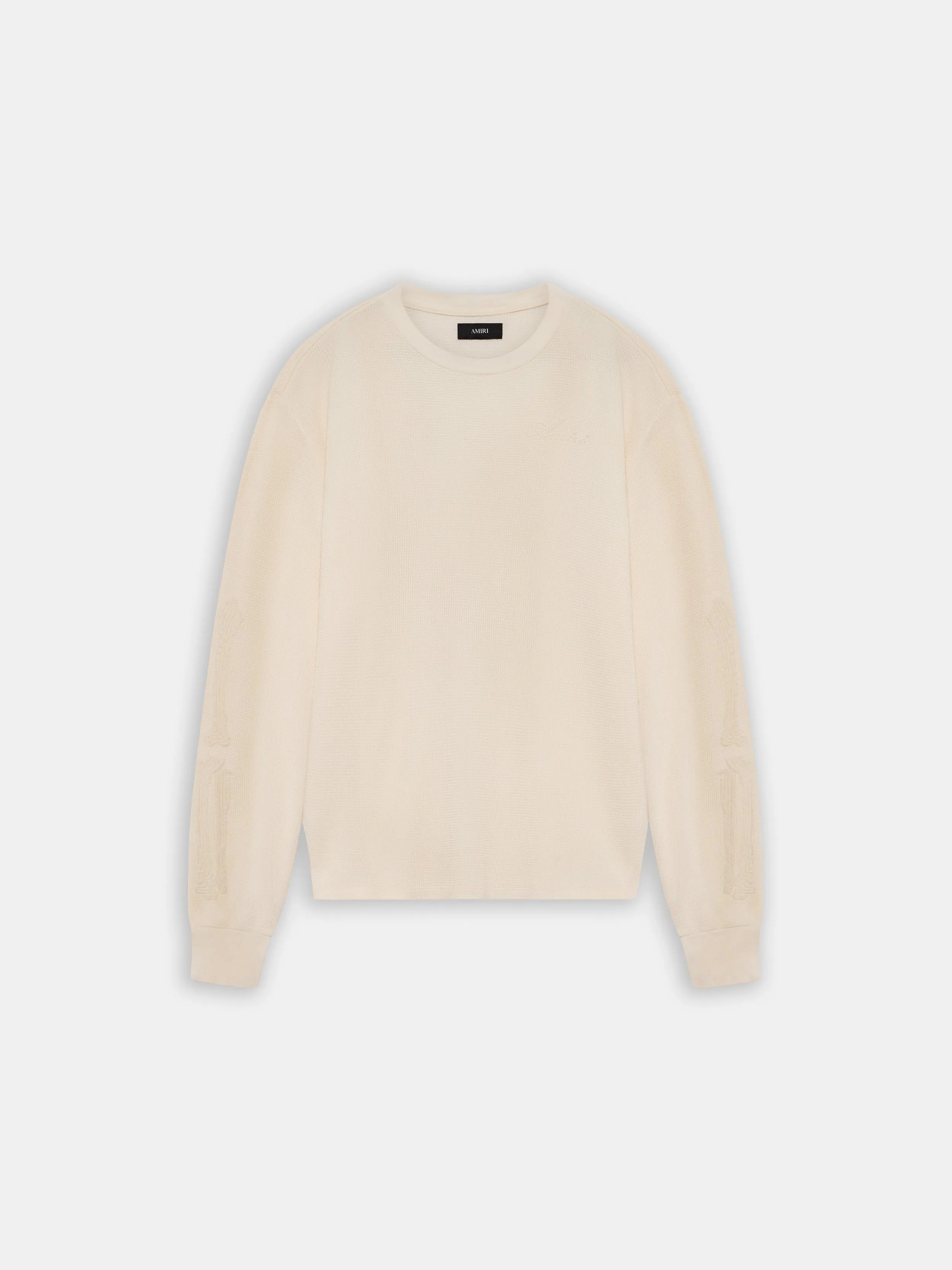 BONES LONG SLEEVE TEE - Ivory sold by AMIRI
