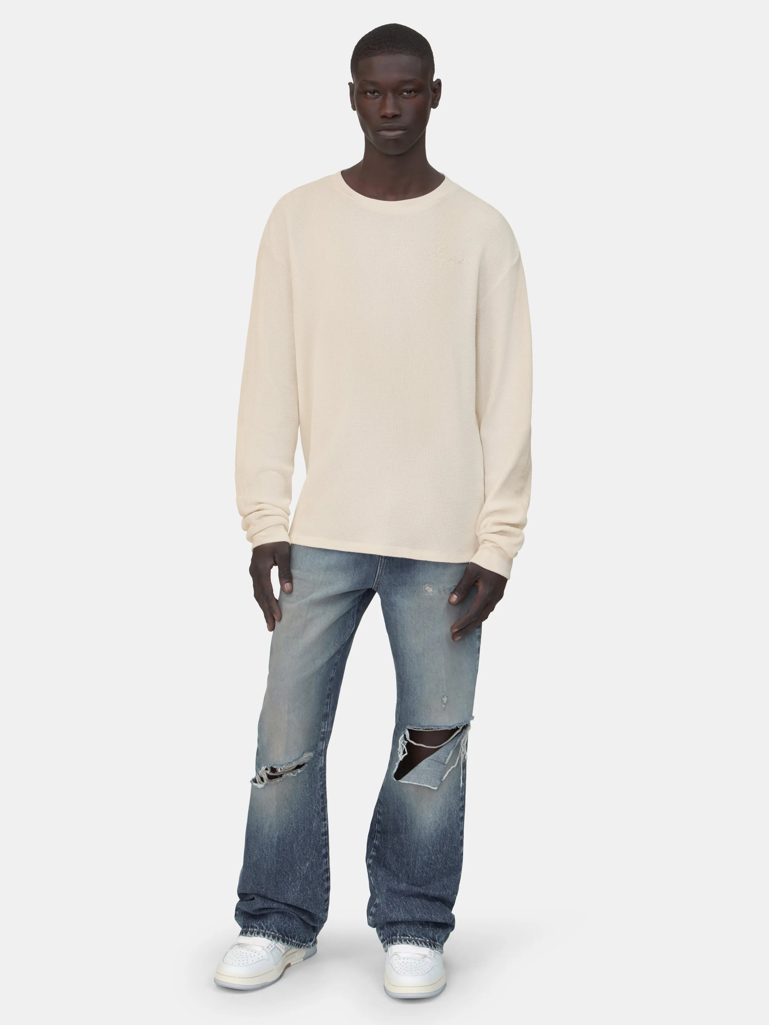 BONES LONG SLEEVE TEE - Ivory sold by AMIRI product image thumbnail 2