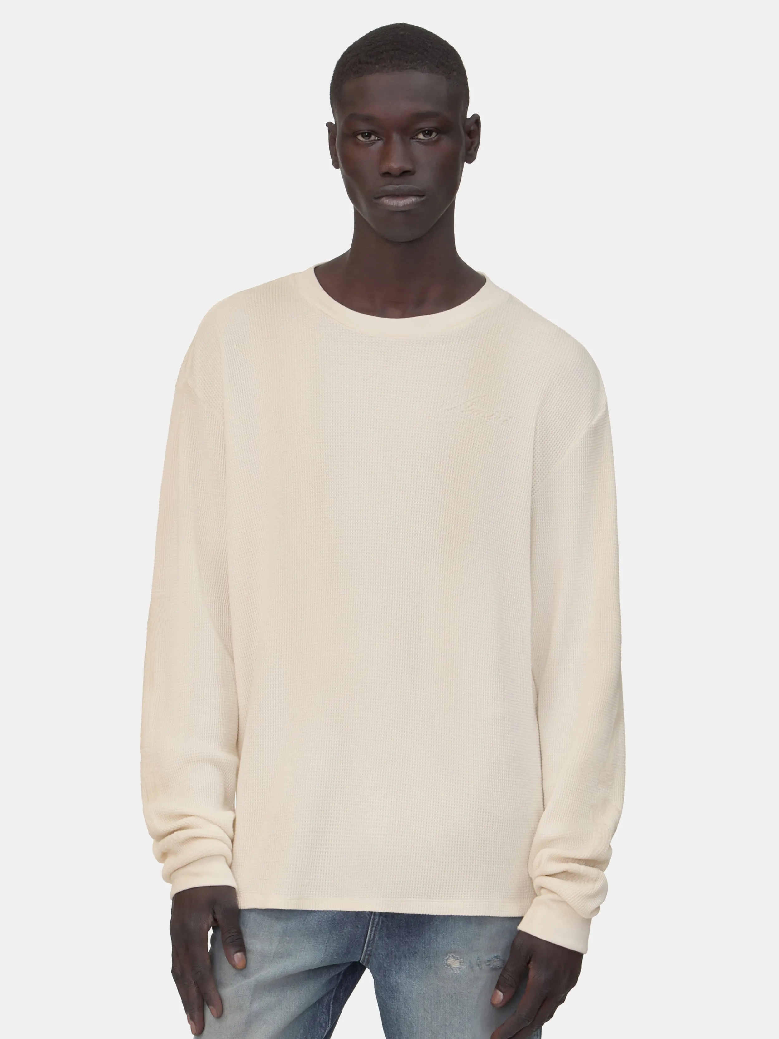 BONES LONG SLEEVE TEE - Ivory sold by AMIRI product image thumbnail 3