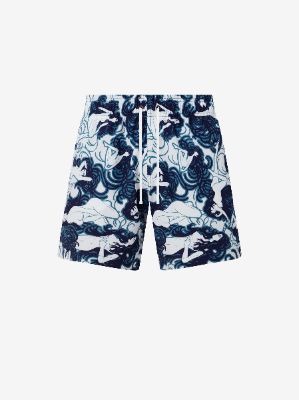 FEMALE FIGURE SWIM TRUNKS - BLUE sold by AMIRI