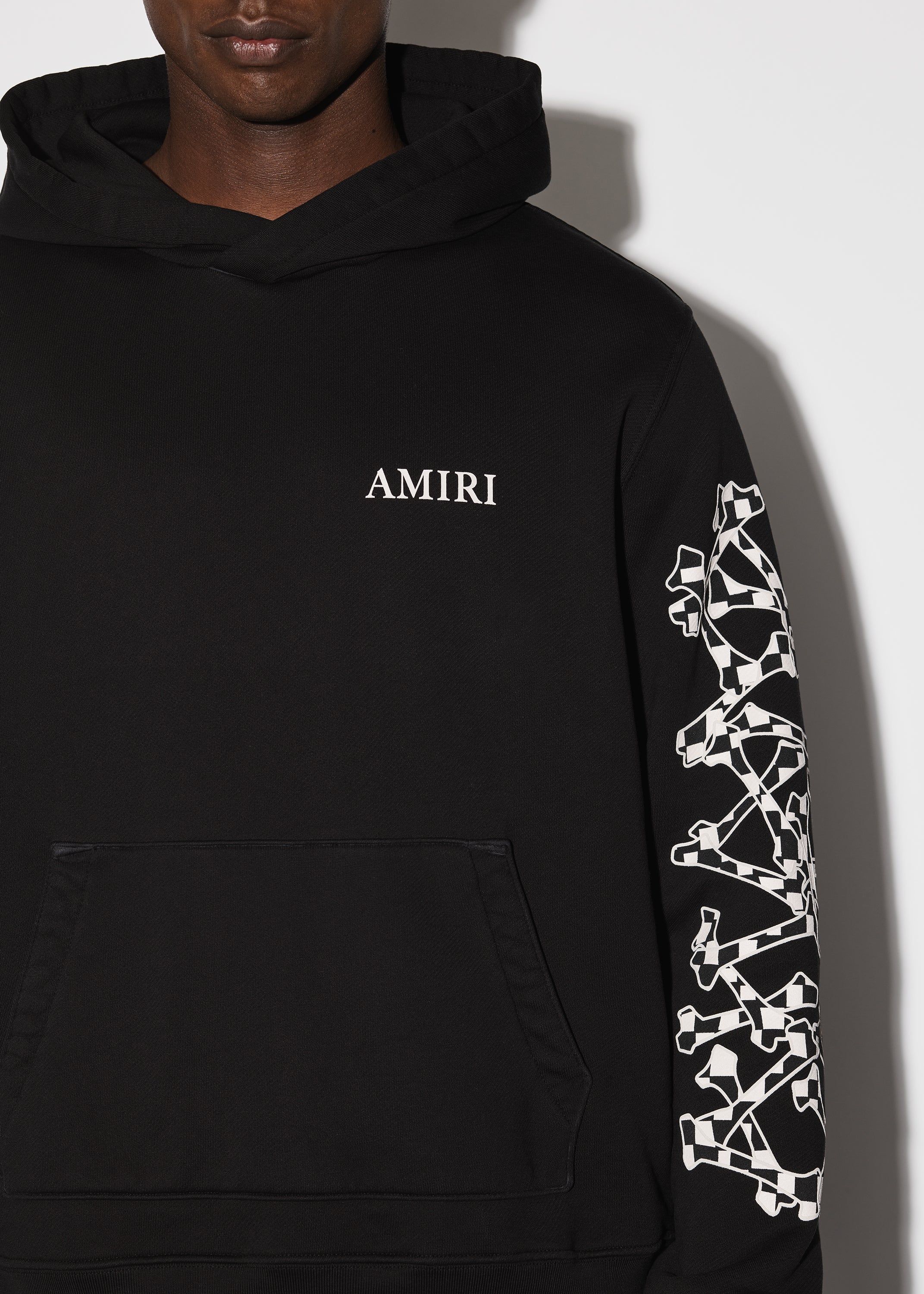 CHECKERED BONES HOODIE - BLACK sold by AMIRI product image thumbnail 5
