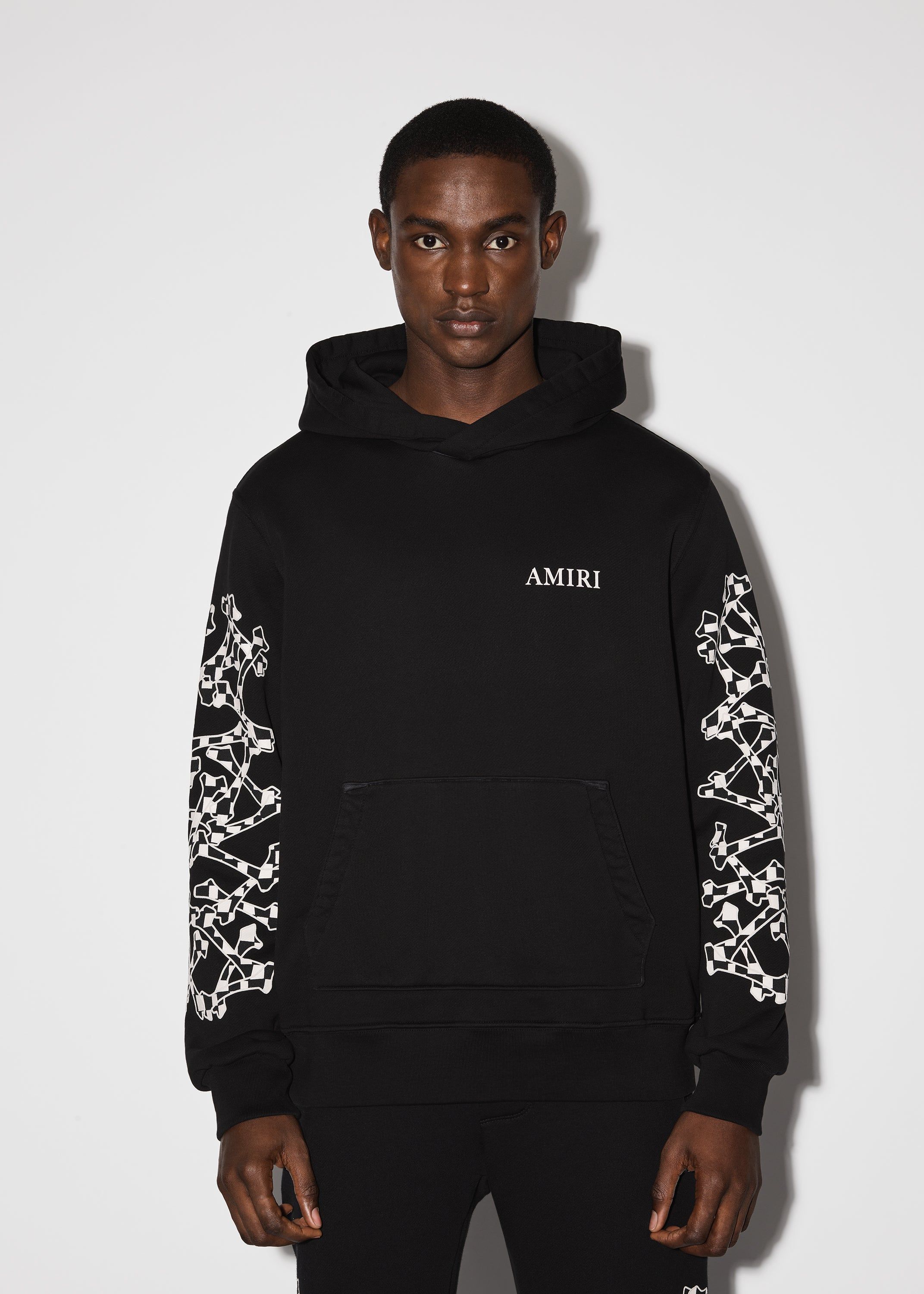 CHECKERED BONES HOODIE - BLACK sold by AMIRI product image thumbnail 2