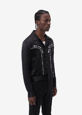 JOHNNY JACKET - BLACK sold by AMIRI