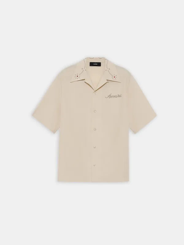 AMIRI STUD CAMP SHIRT - Ivory made by AMIRI
