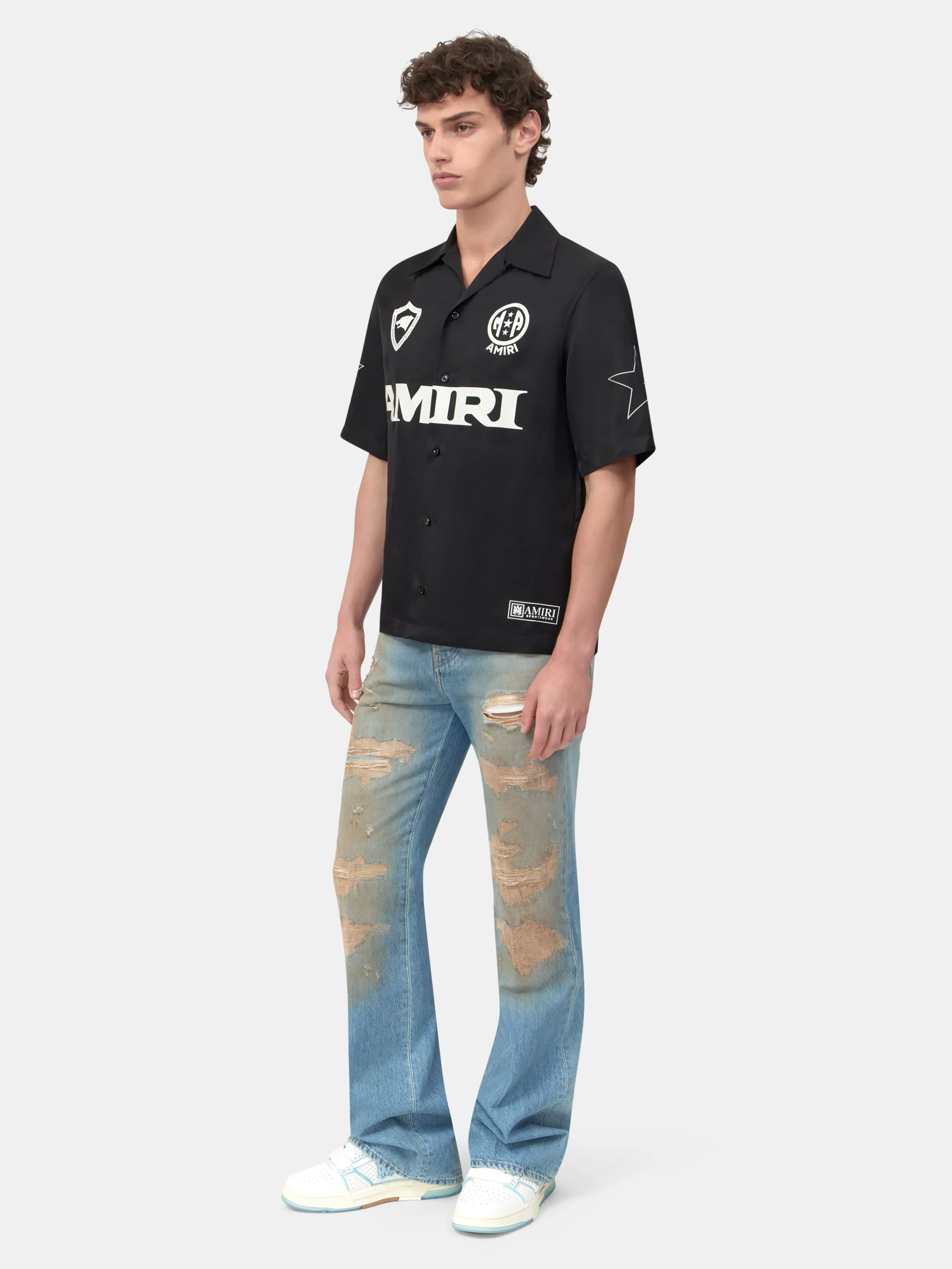 AMIRI SPORT CAMP SHIRT - Black sold by AMIRI product image thumbnail 3