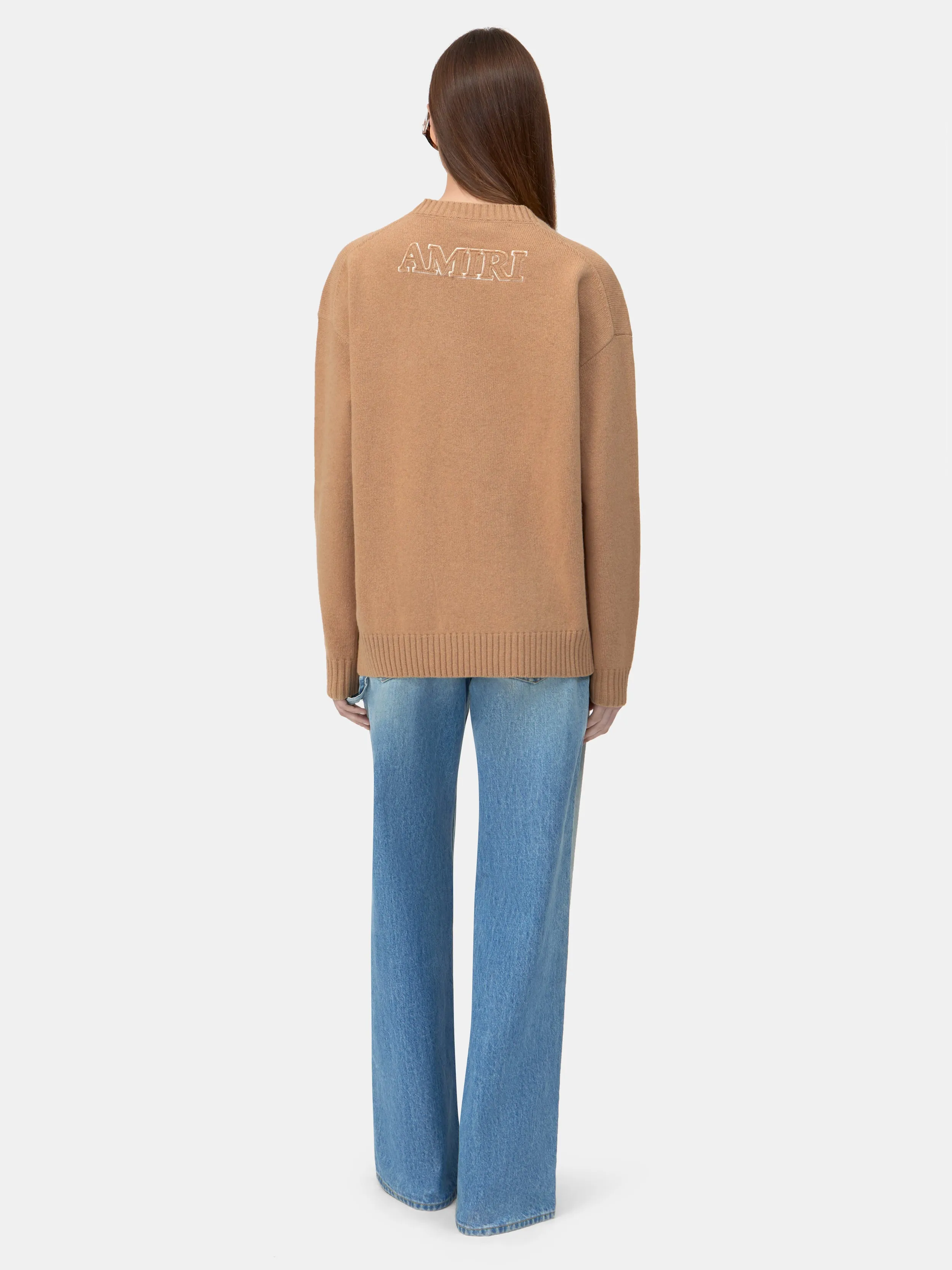 WOMEN - WOMEN'S MA APPLIQUE SWEATER - Dark Ginger sold by AMIRI product image thumbnail 3