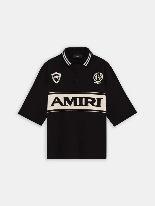 AMIRI SPORT OVERSIZED POLO - Black sold by undefined