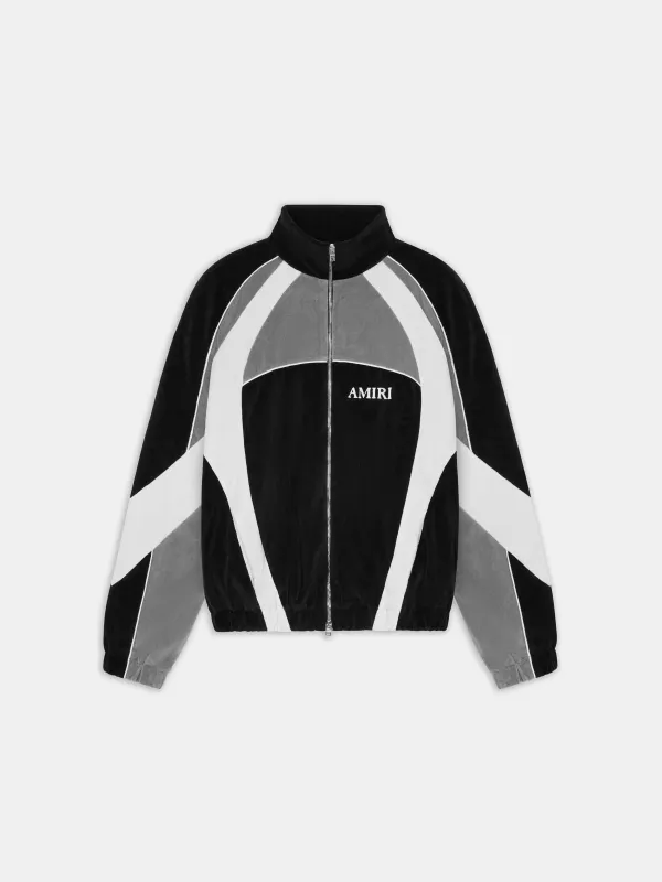 OVERSIZED PANEL TRACK JACKET - Black sold by AMIRI