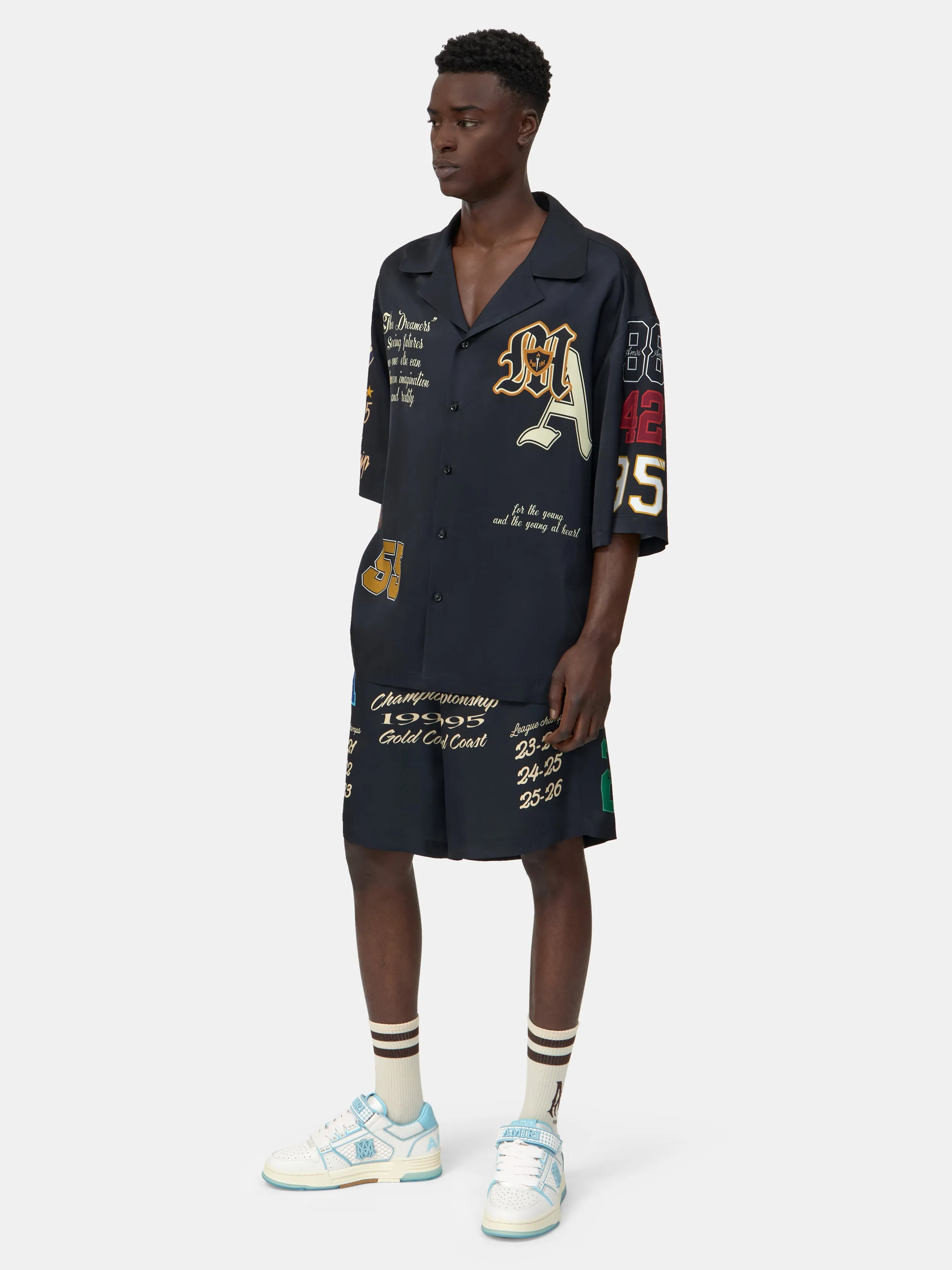 VARSITY PATCH SHORT - Black sold by AMIRI product image thumbnail 3
