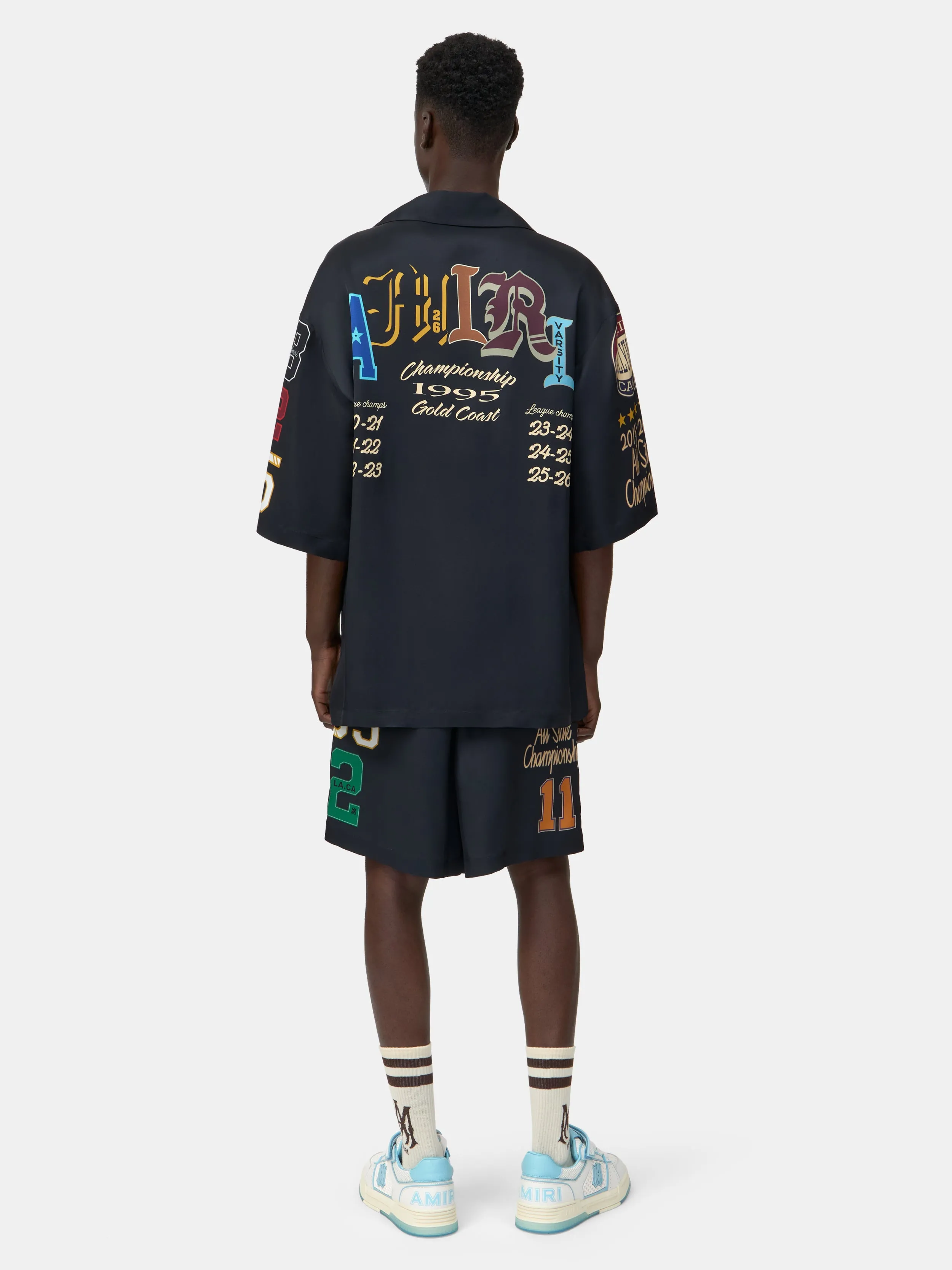 VARSITY PATCH SHORT - Black sold by AMIRI product image thumbnail 4