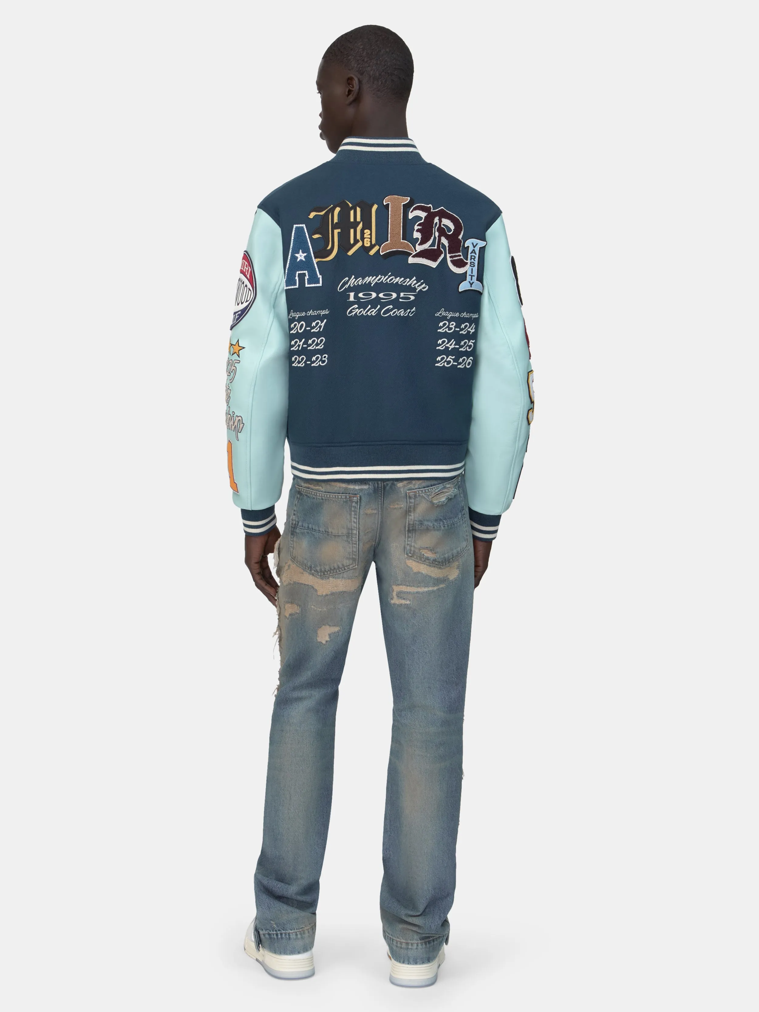 VARSITY PATCH JACKET - Blue sold by AMIRI product image thumbnail 4