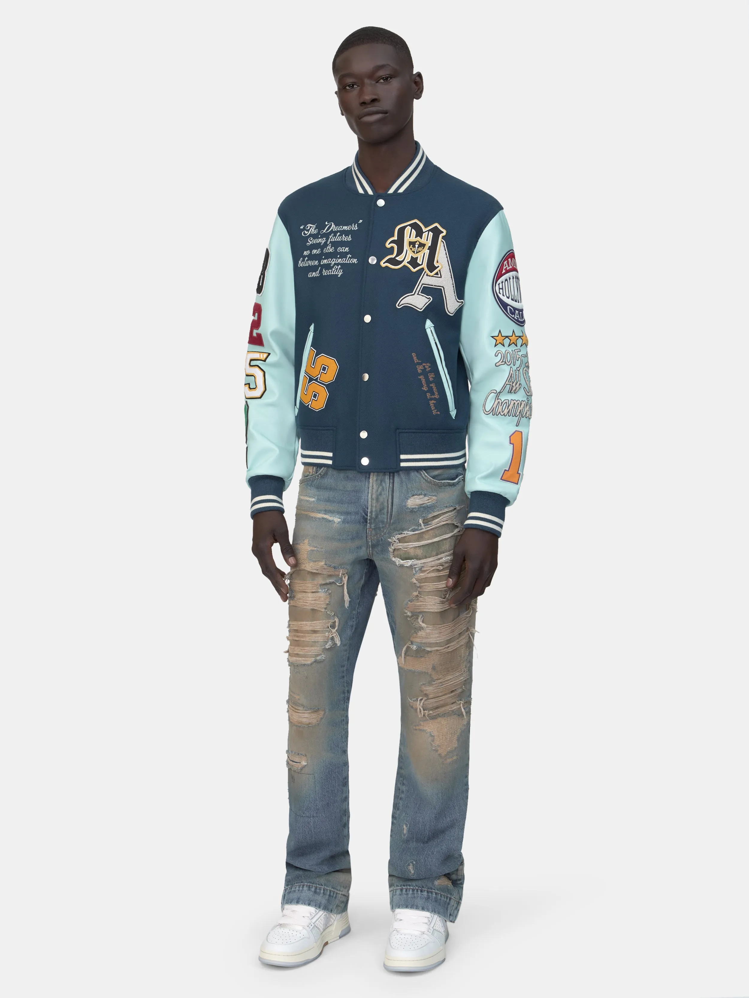 VARSITY PATCH JACKET - Blue sold by AMIRI product image thumbnail 2